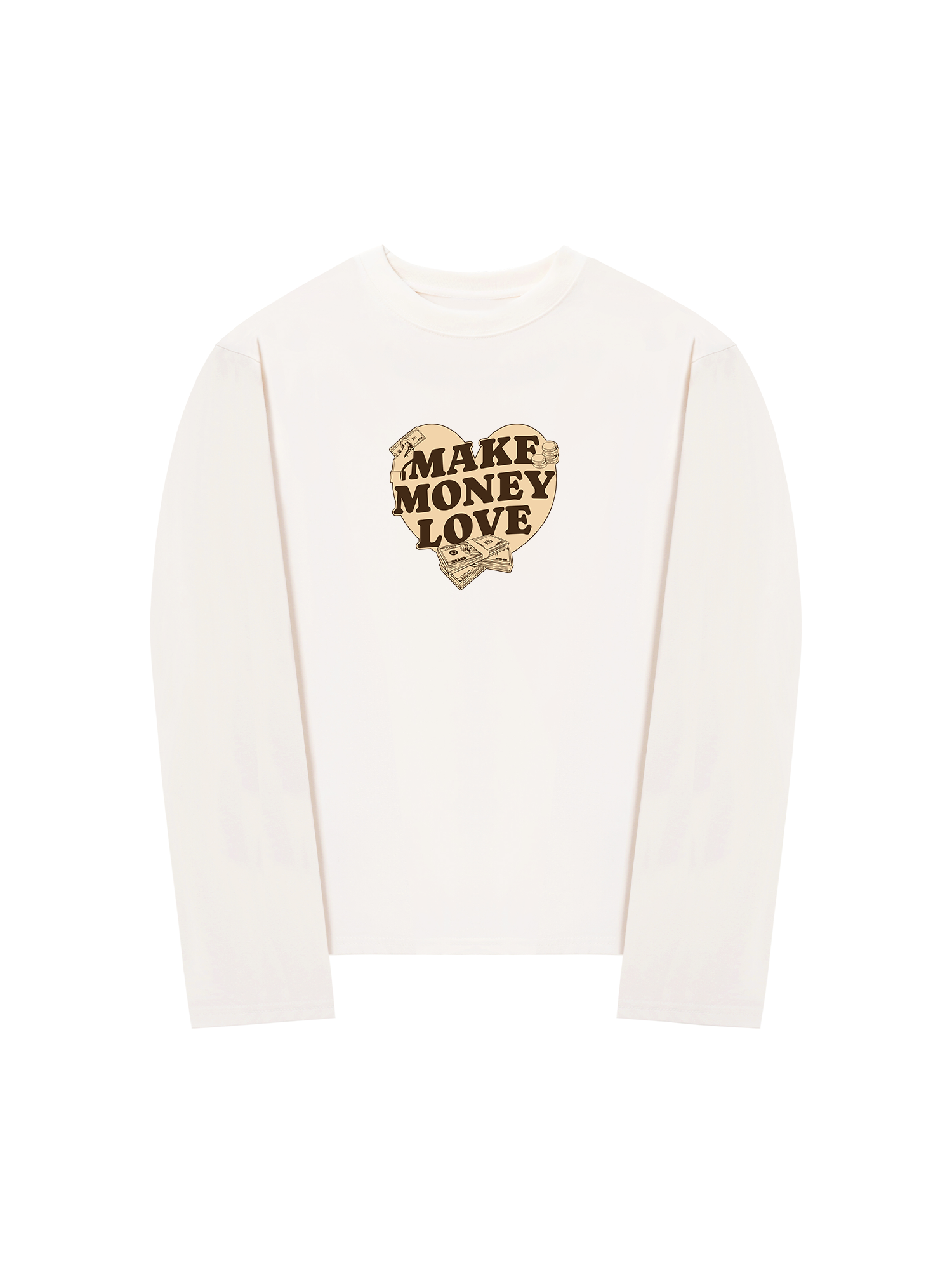 Áo Thun Dài Tay Money Make Money Love