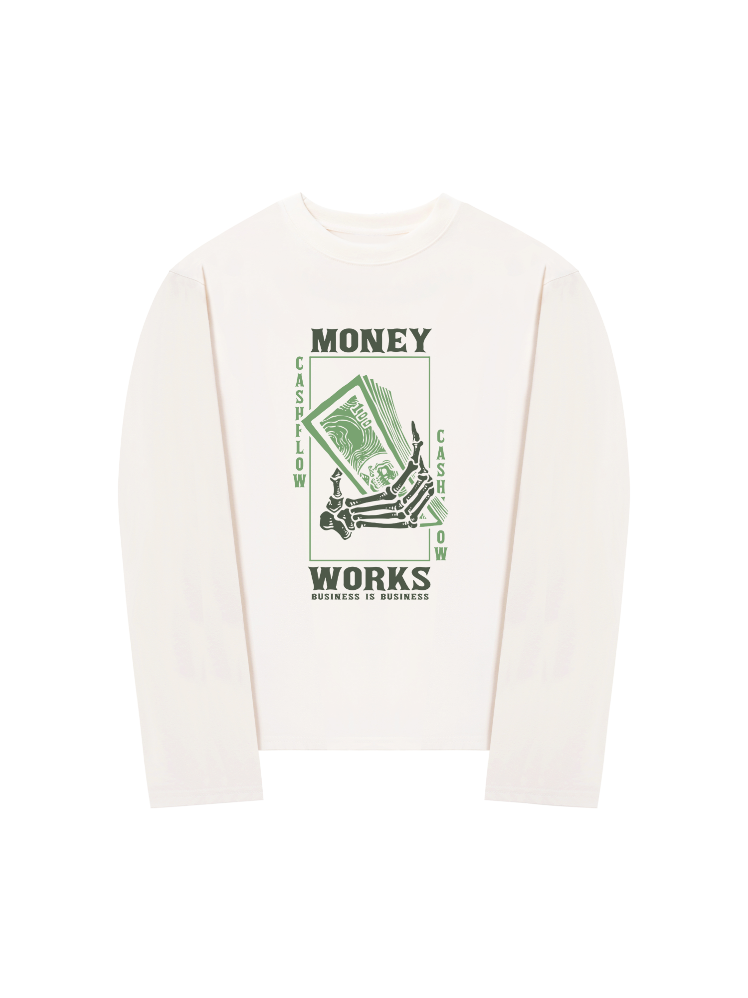 Áo Thun Dài Tay Money Works Business Is Business
