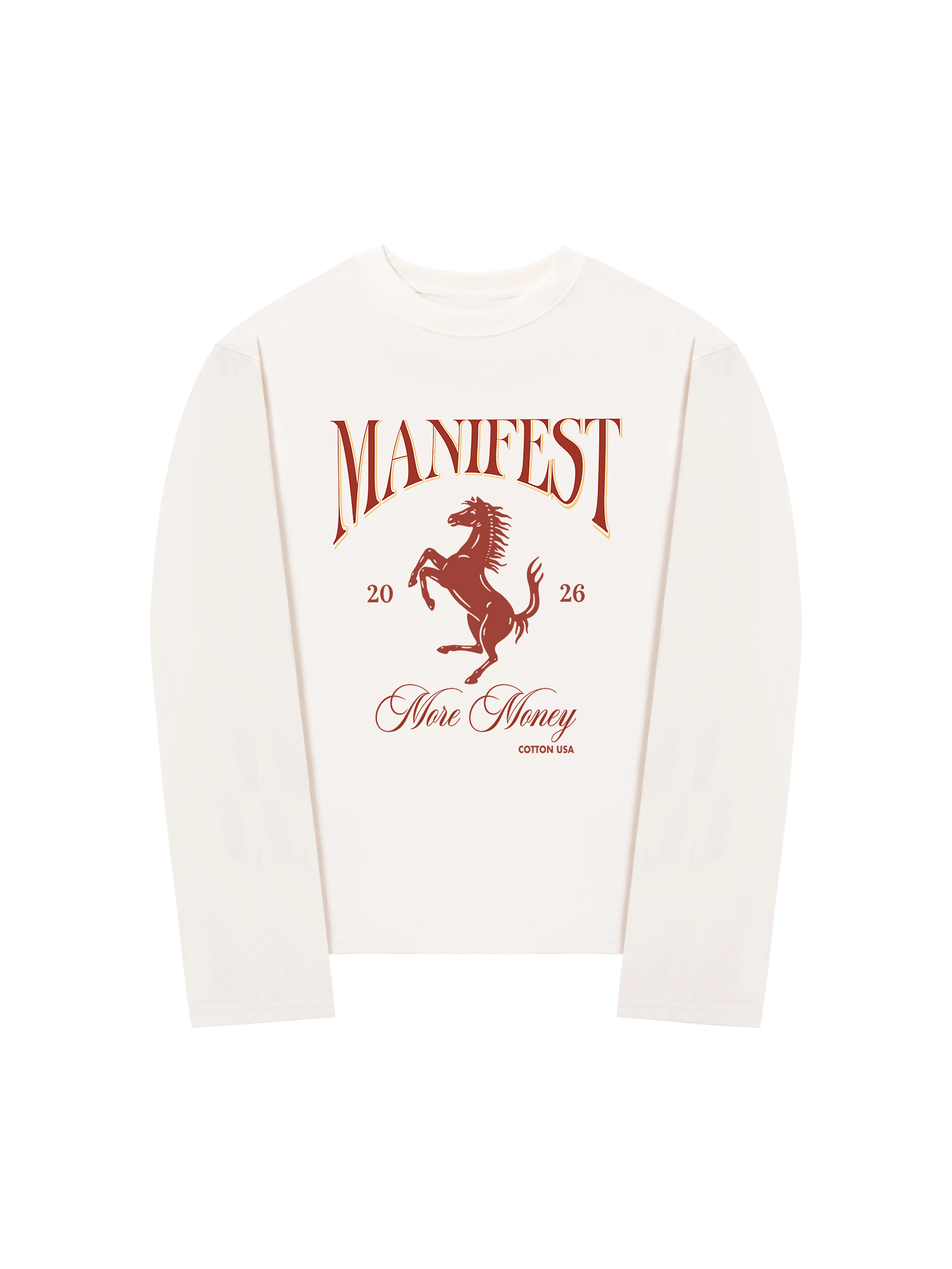 Áo Thun Dài Tay Manifest 2026 More Money