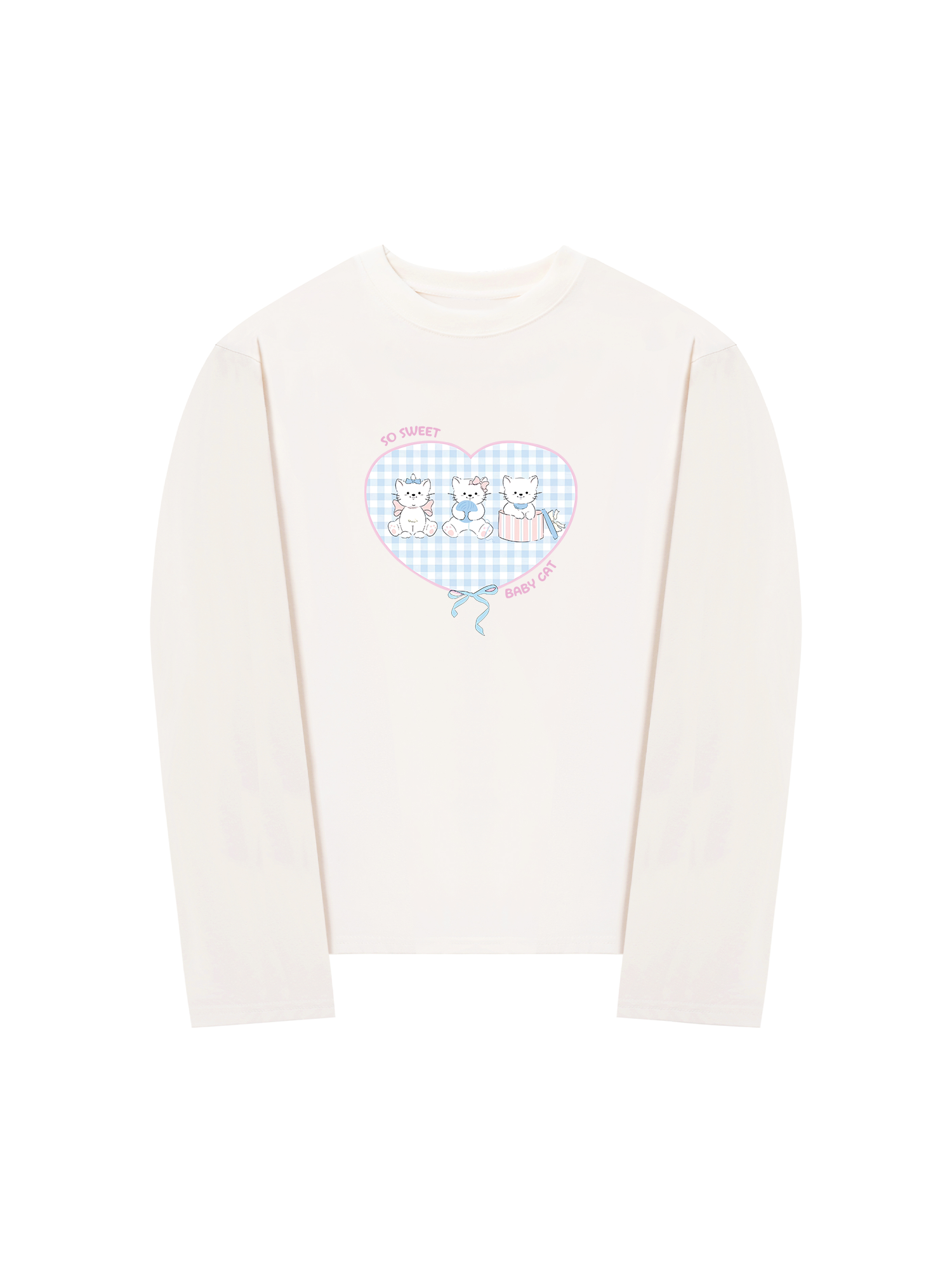 Áo Thun Dài Tay So Sweet Baby Cat