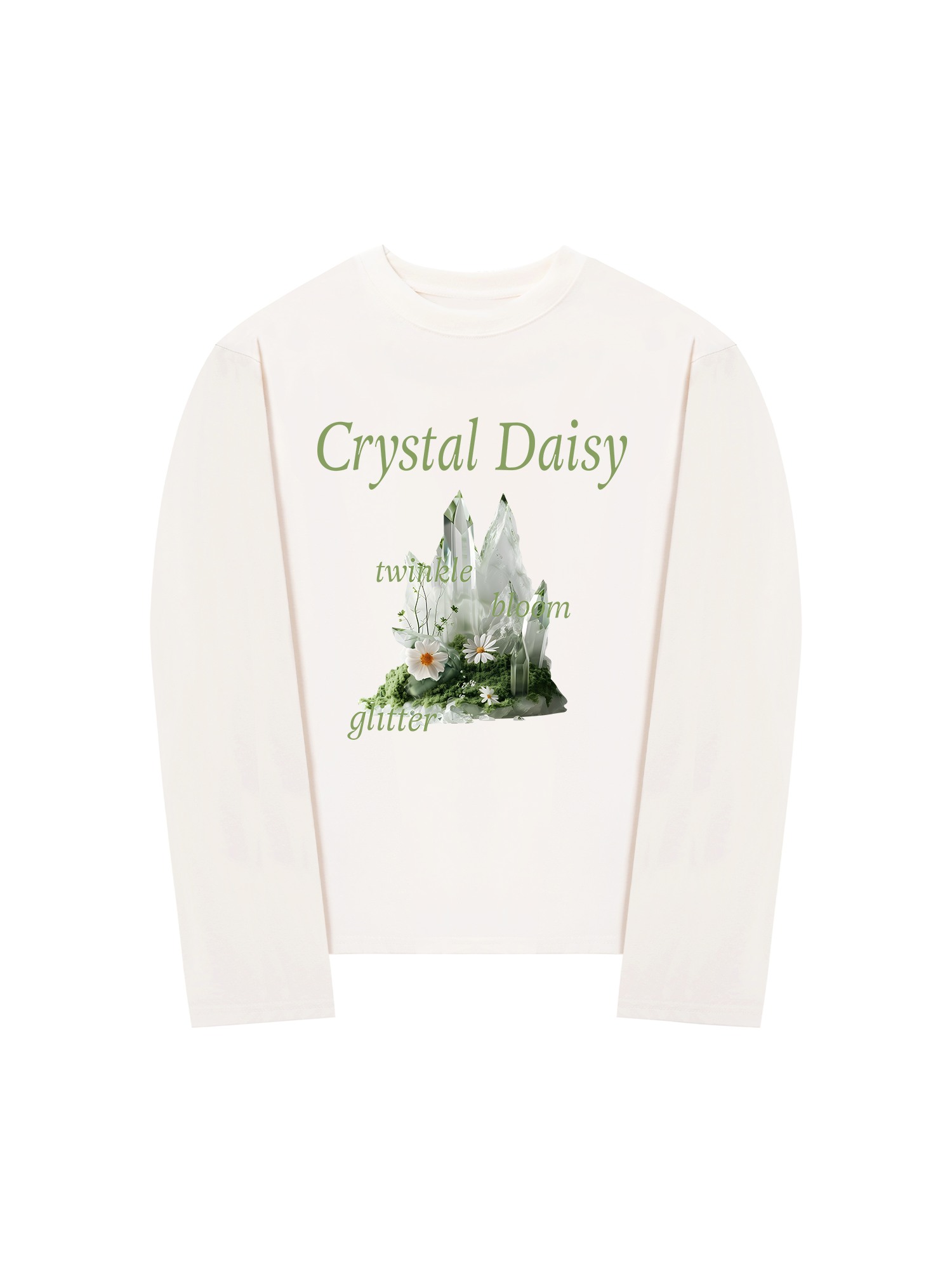 Áo Thun Dài Tay Floral Crytsal Daisy