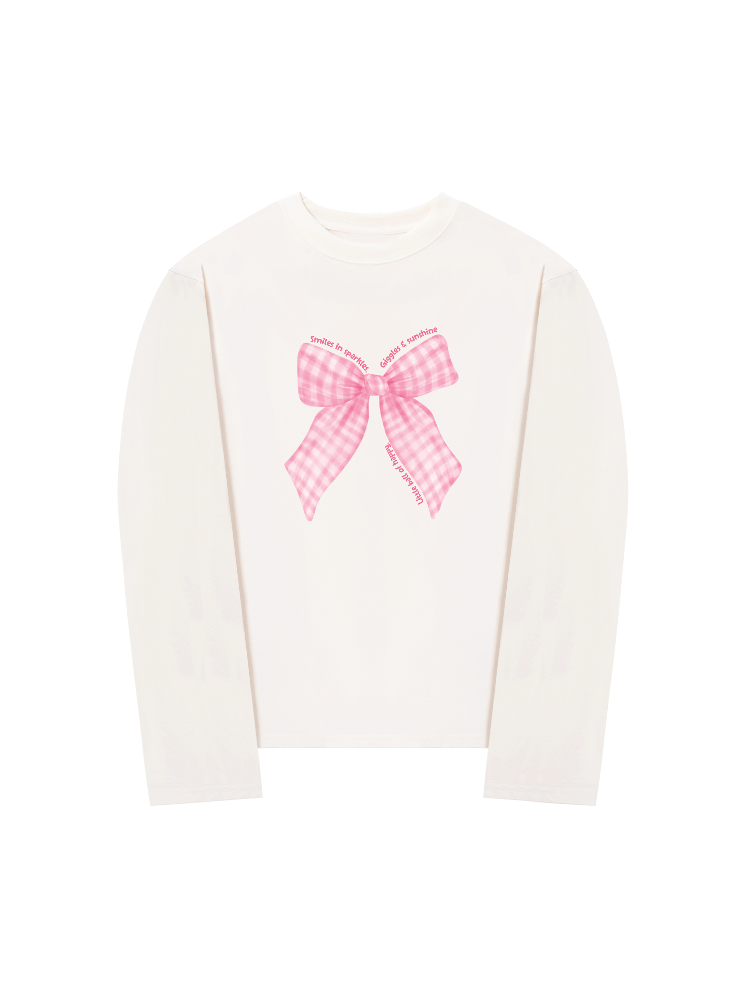 Áo Thun Dài Tay Pink Ribbon