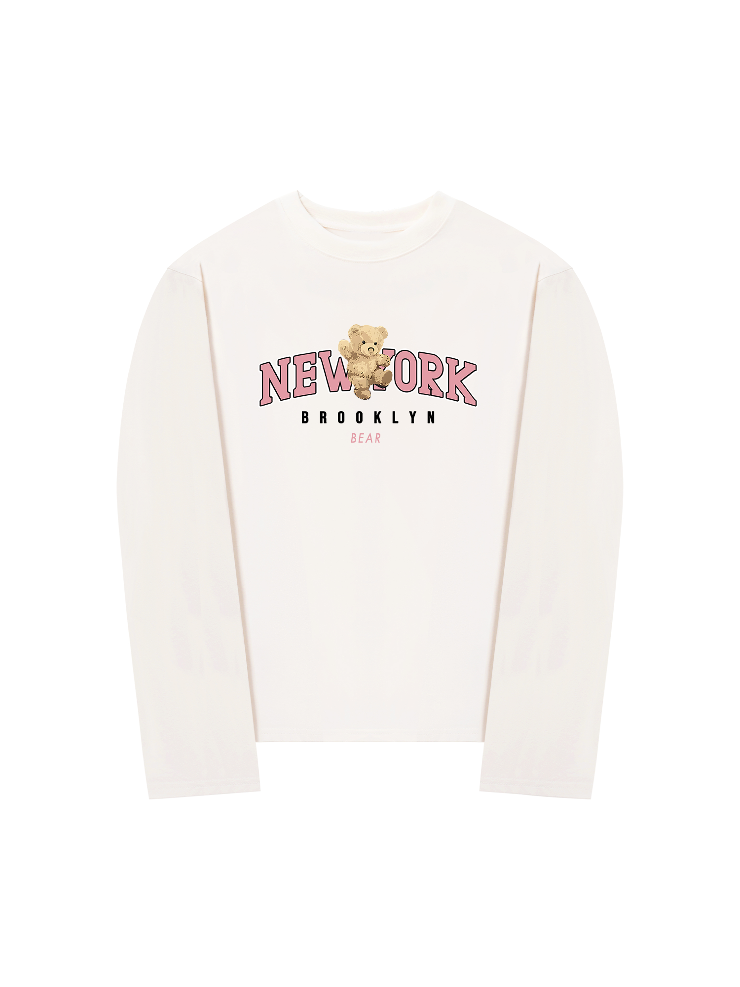 Áo Thun Dài Tay City Pink New York Bear