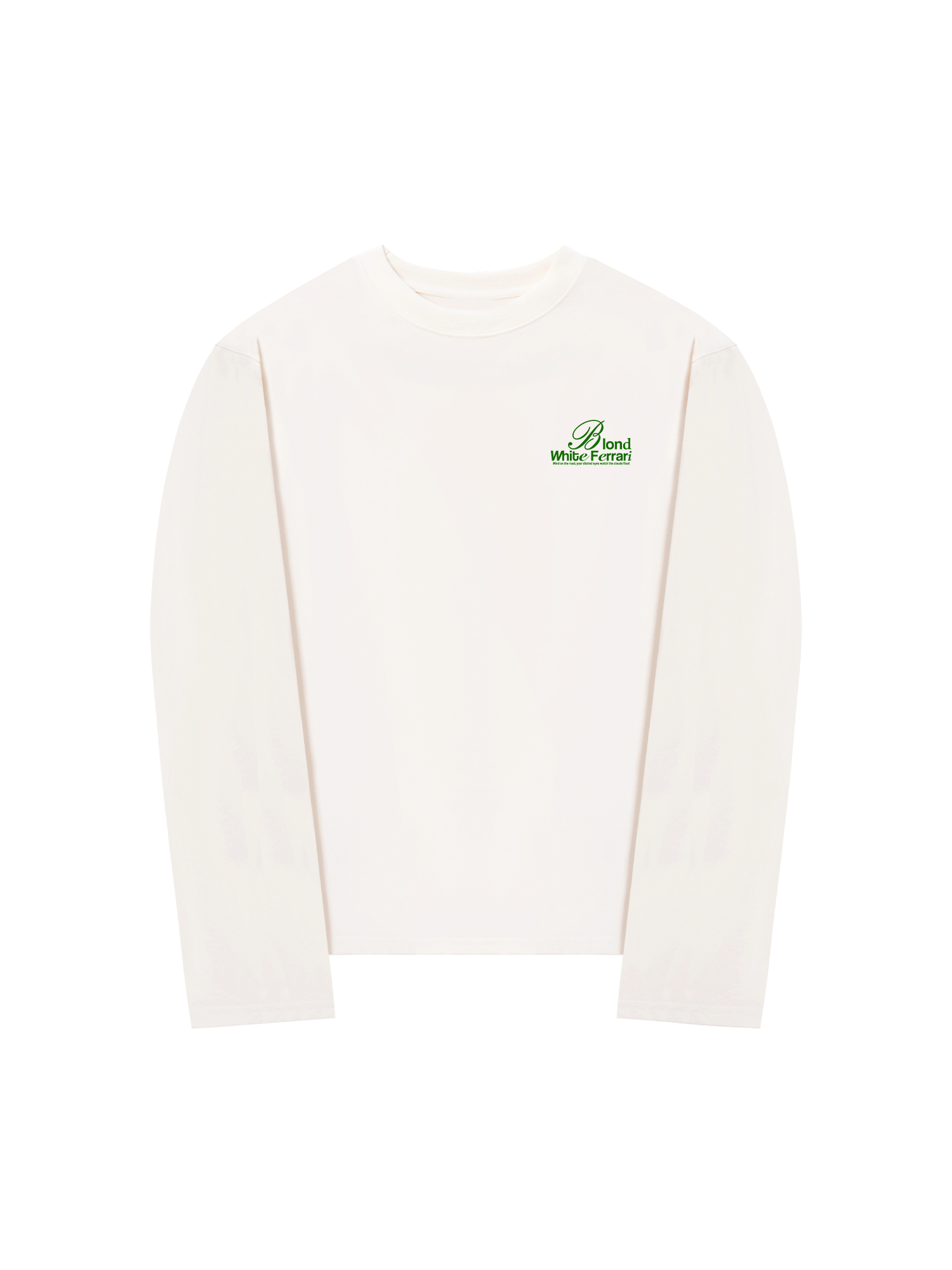 Áo Thun Dài Tay Ferrari Blond White