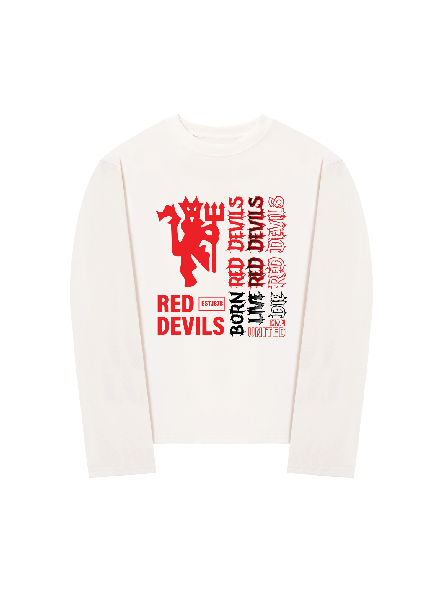 Áo Thun Dài Tay Red Devils EST 1878
