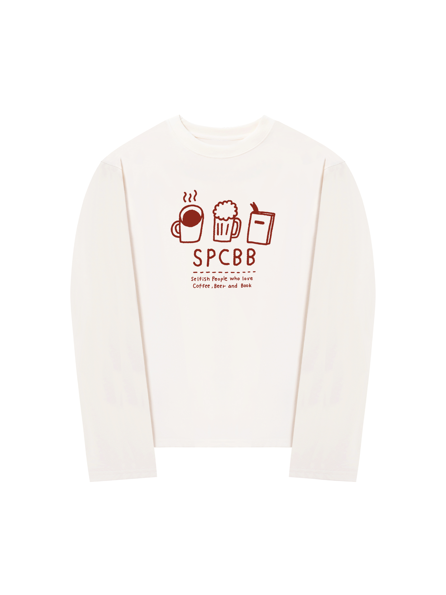 Áo Thun Dài Tay Selfish People Who Love Coffee Beer And Book