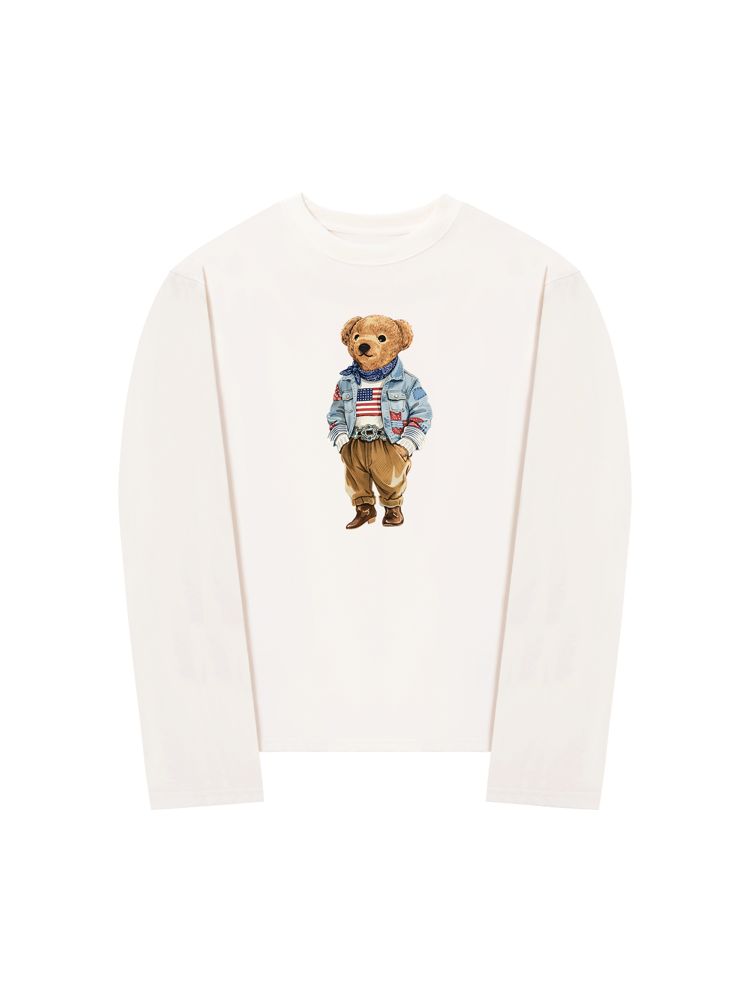 Áo Thun Dài Tay Cowboy Bear