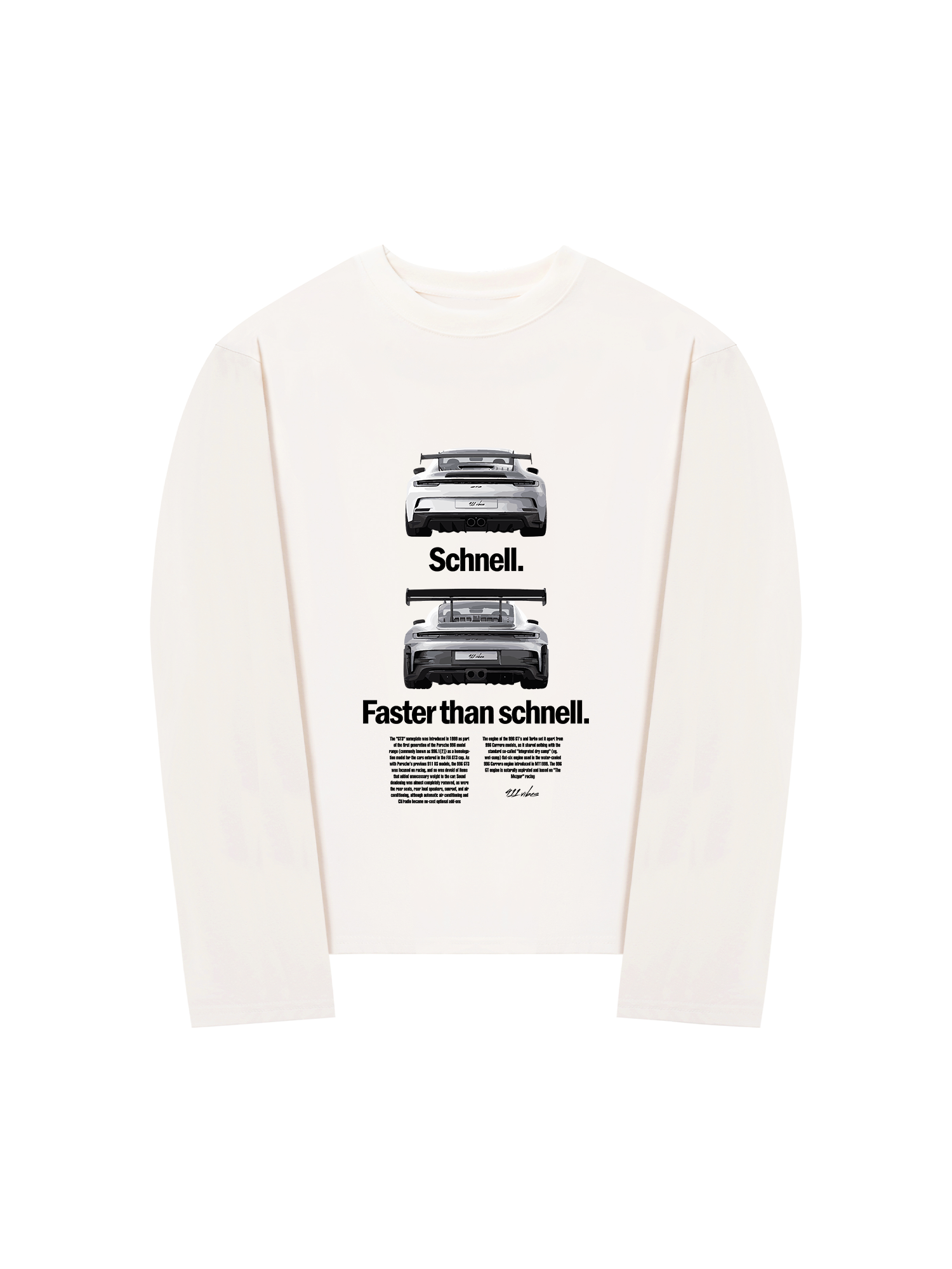 Áo Thun Dài Tay Porsche Faster Than Schnell