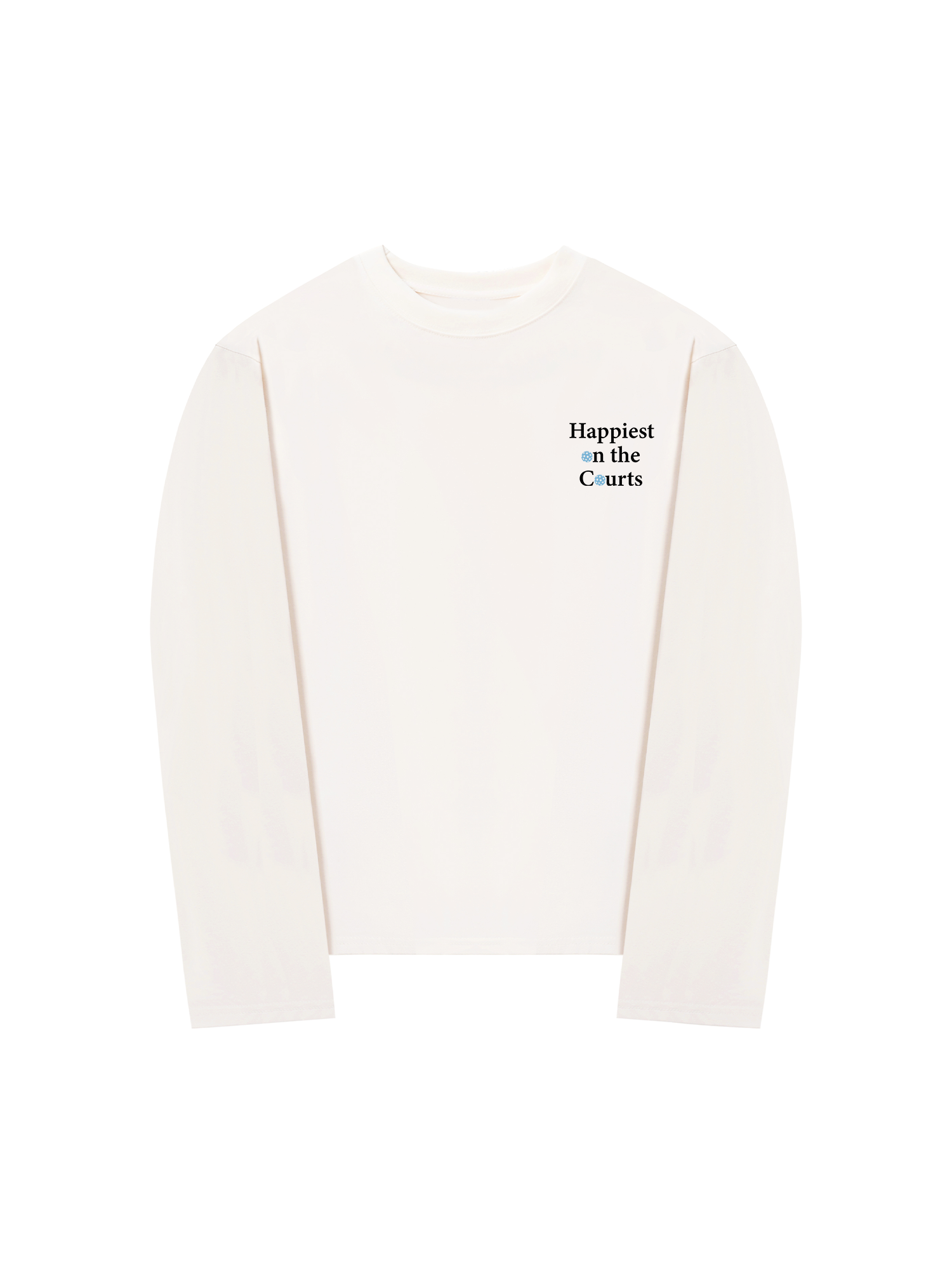 Áo Thun Dài Tay Pickleball Happiest on the Courts