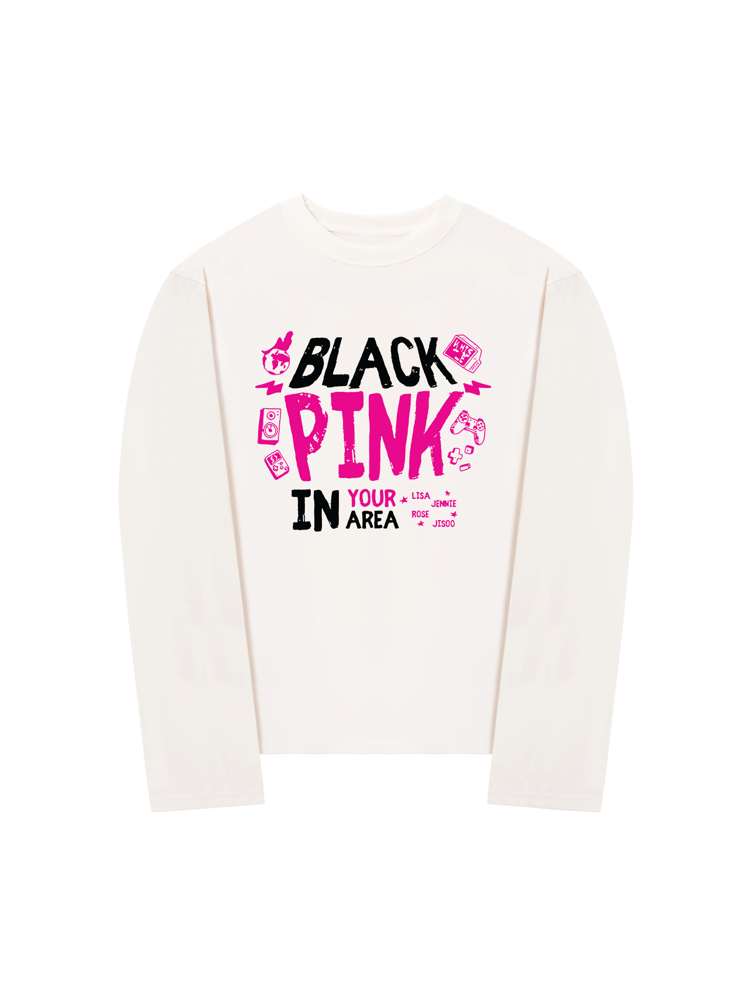 Áo Thun Dài Tay Black Pink In Your Area
