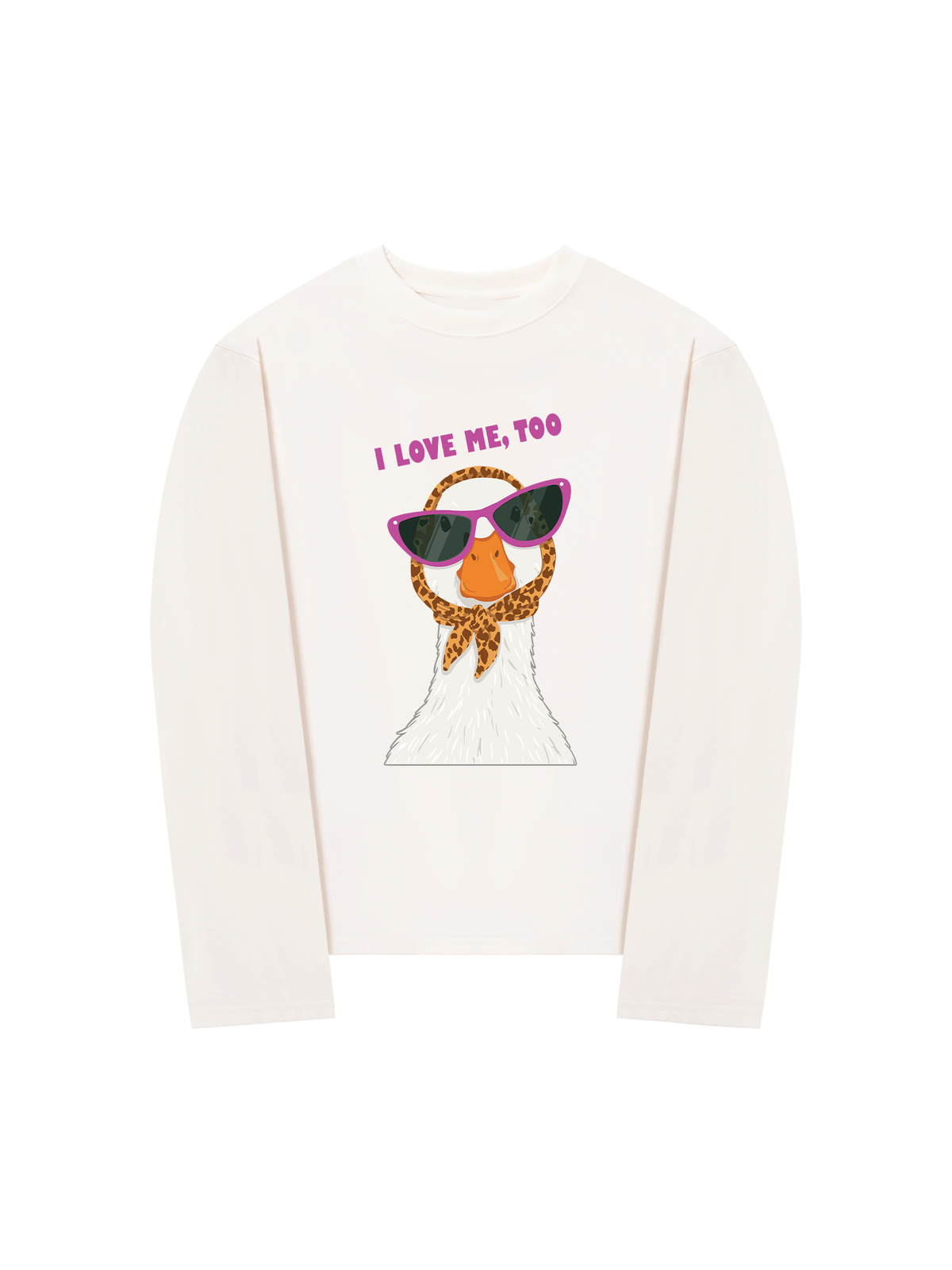 Áo Thun Dài Tay Farm Lady Duck I Love Me Too