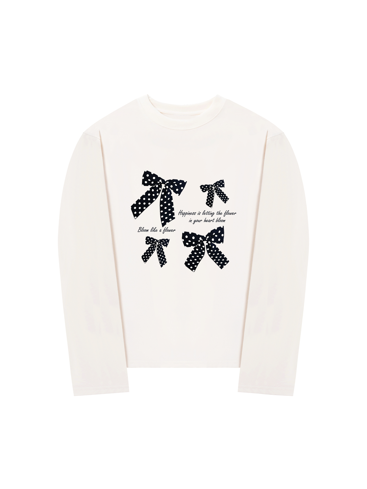 Áo Thun Dài Tay Dotty Mood Lovely Bloom Ribbon