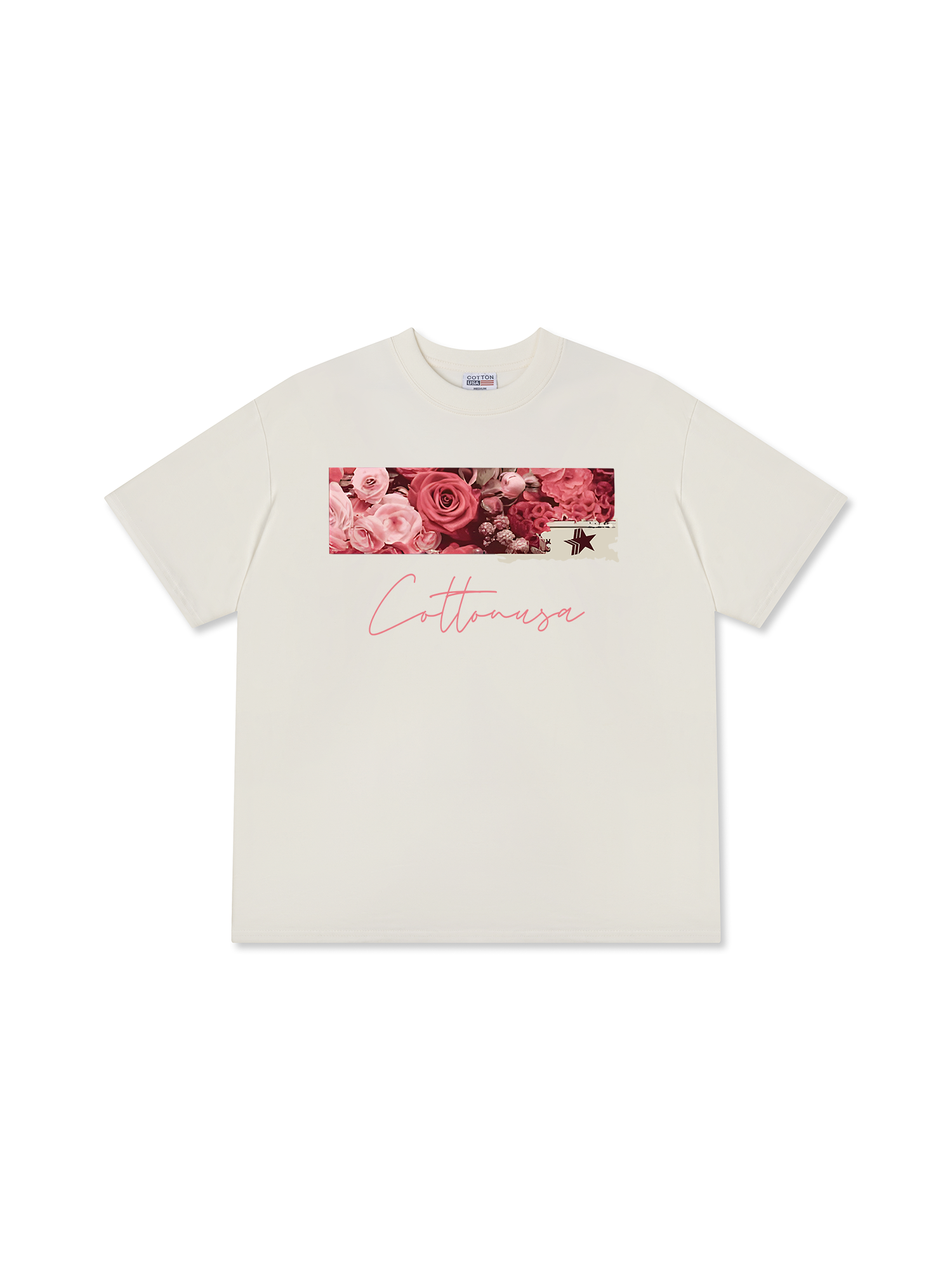 Áo Thun Relaxed Fit Floral Cotton Usa