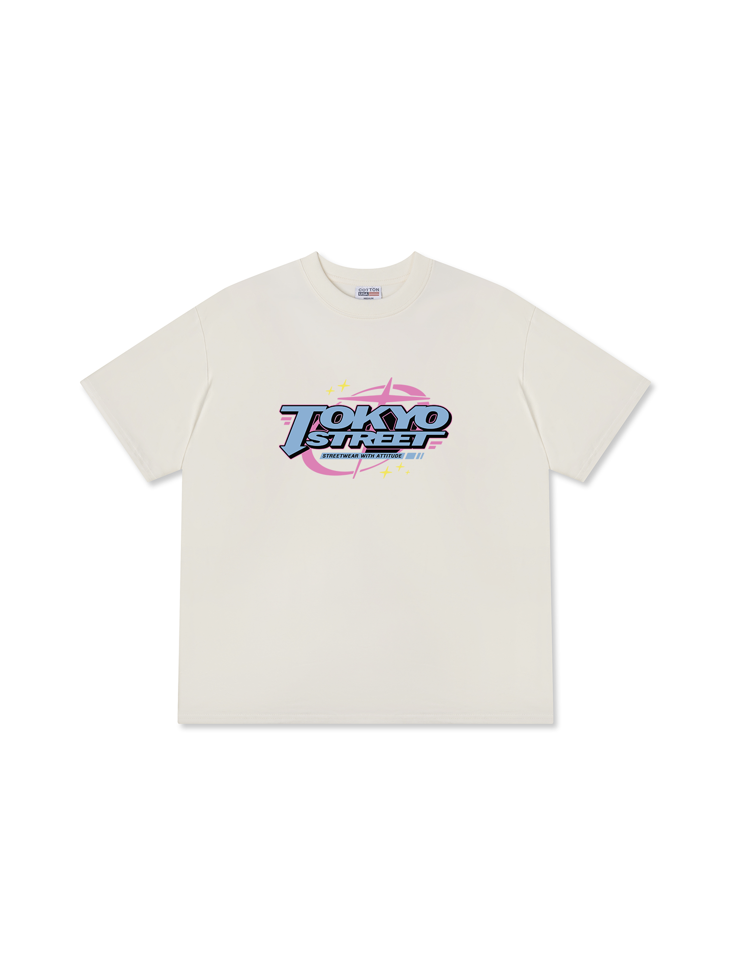 Áo Thun Relaxed Fit City Tokyo Streetwear With Atitude Blue