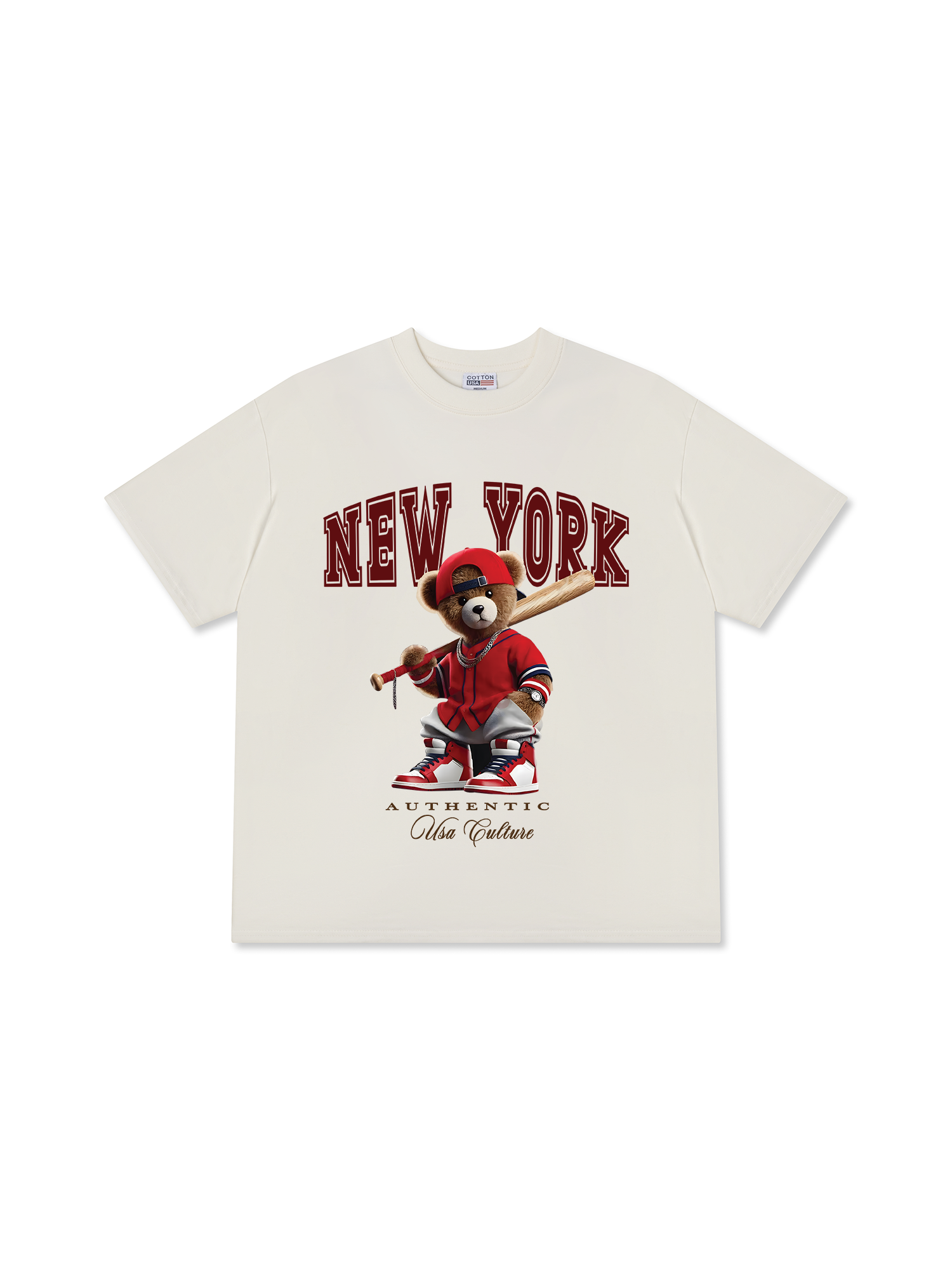 Áo Thun Relaxed Fit Baseball Authentic Teddy