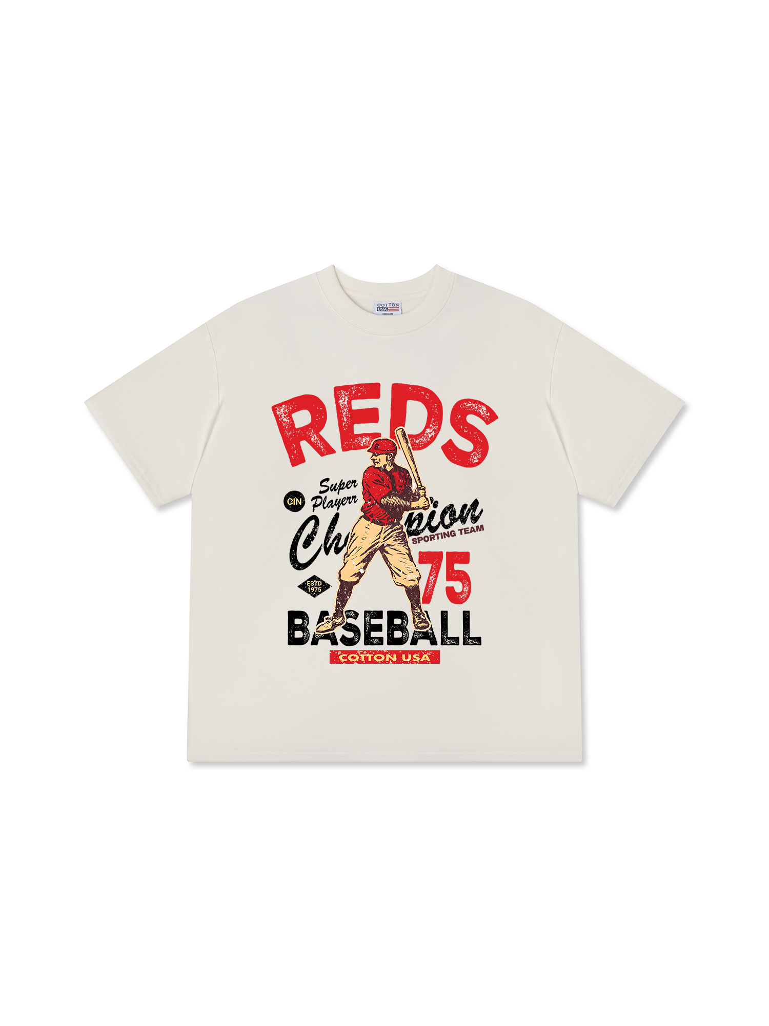Áo Thun Relaxed Fit Baseball Super Player