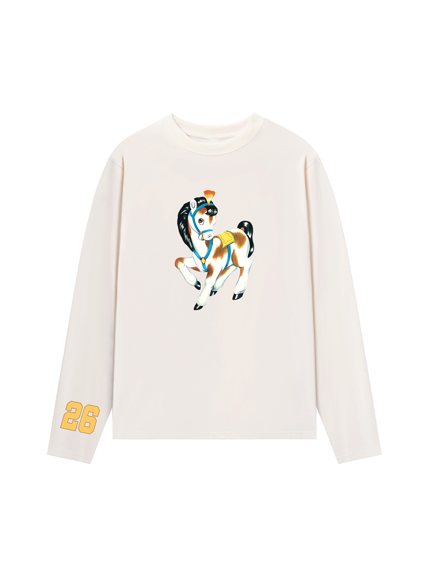 Áo Thun Dài Tay Brown Horse