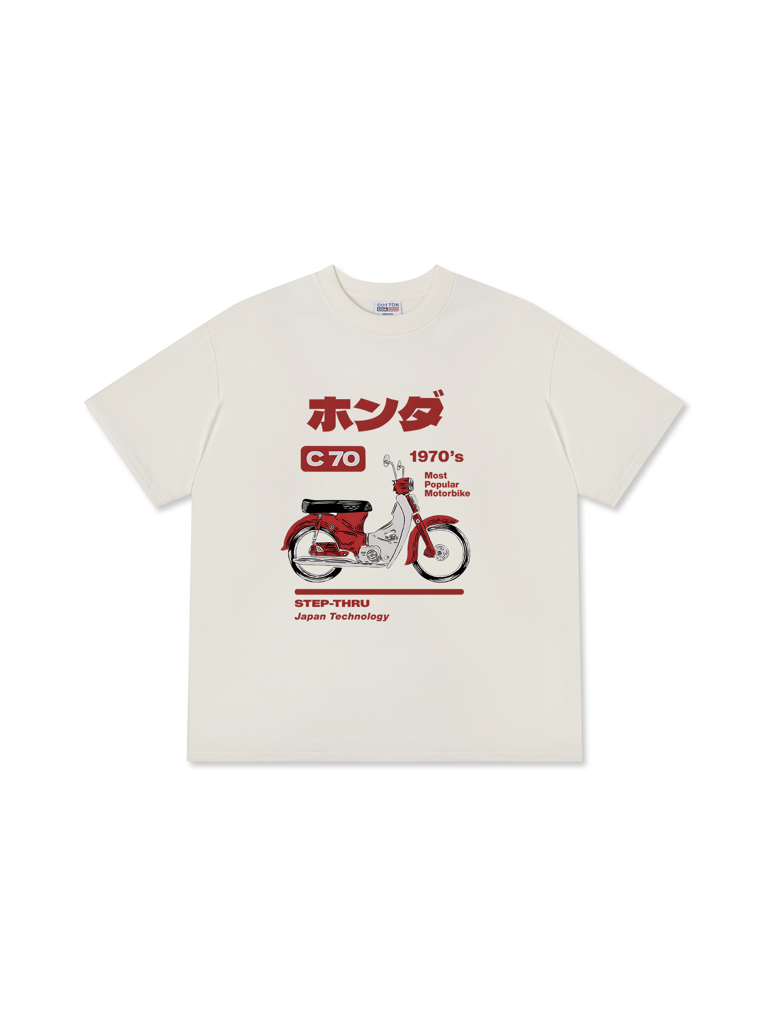 Áo Thun Relaxed Fit Motorbike C 70 1970's