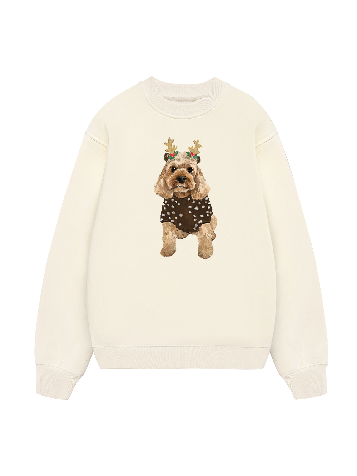 Holiday Poodle Christmas Sweater