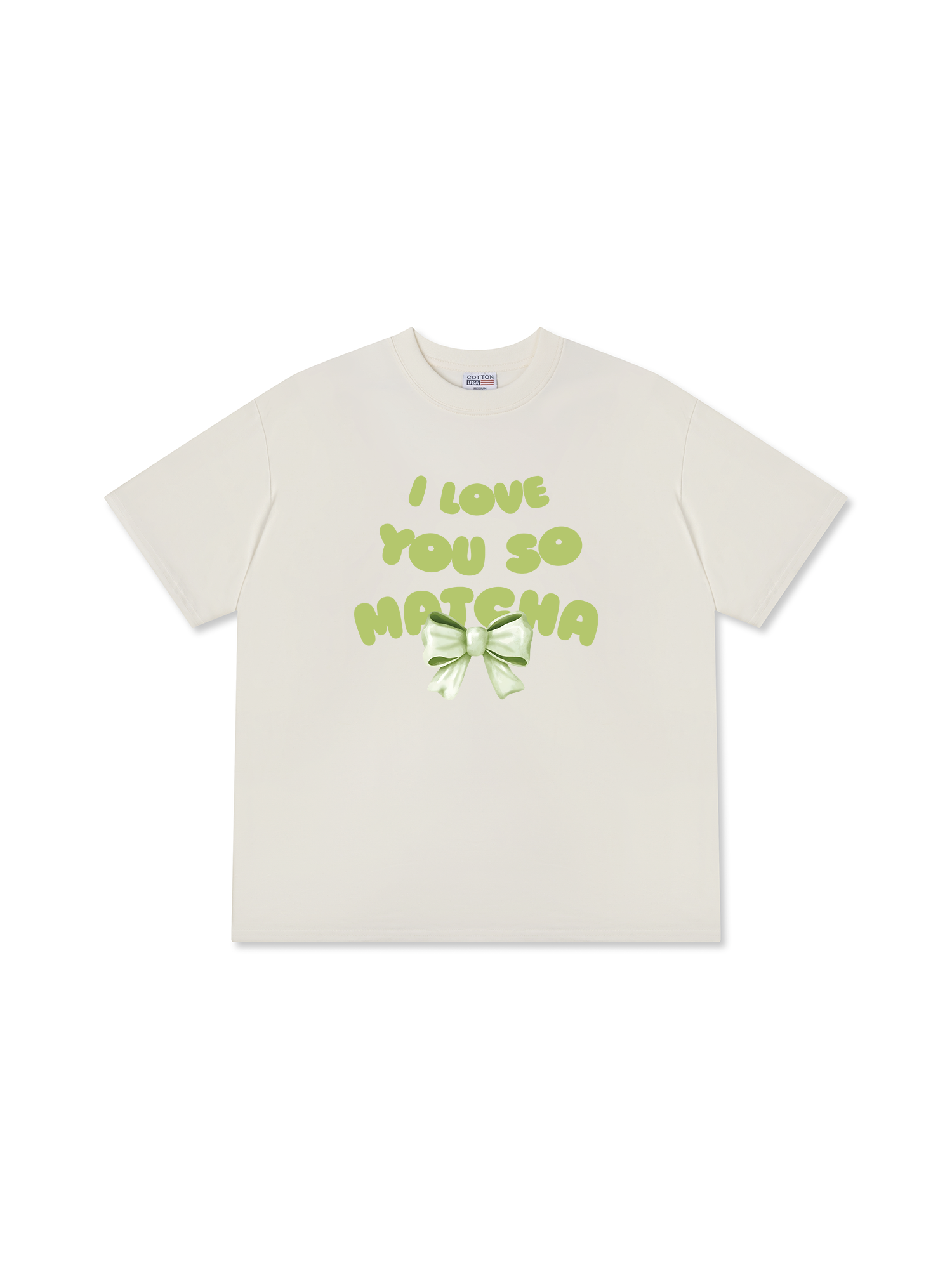 Áo Thun Relaxed Fit Daily Cup I Love You So Matcha