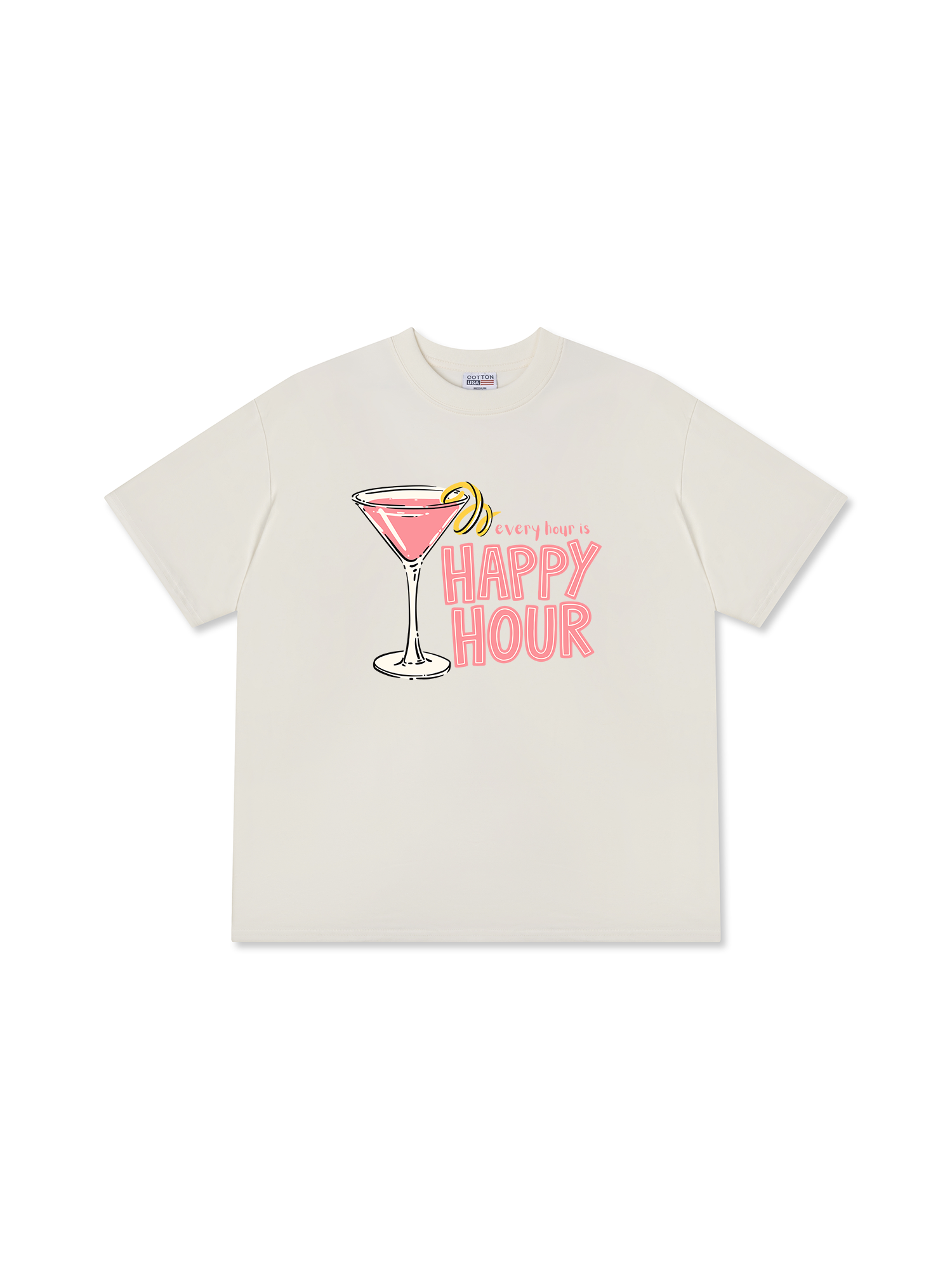 Áo Thun Relaxed Fit Happy Hour