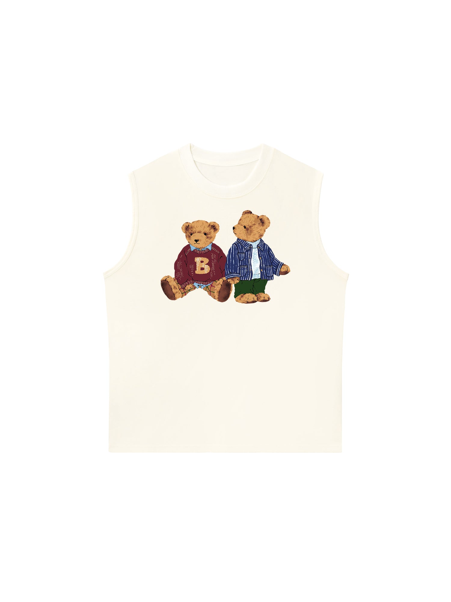 Áo Ba Lỗ Relaxed Fit Brown Bear
