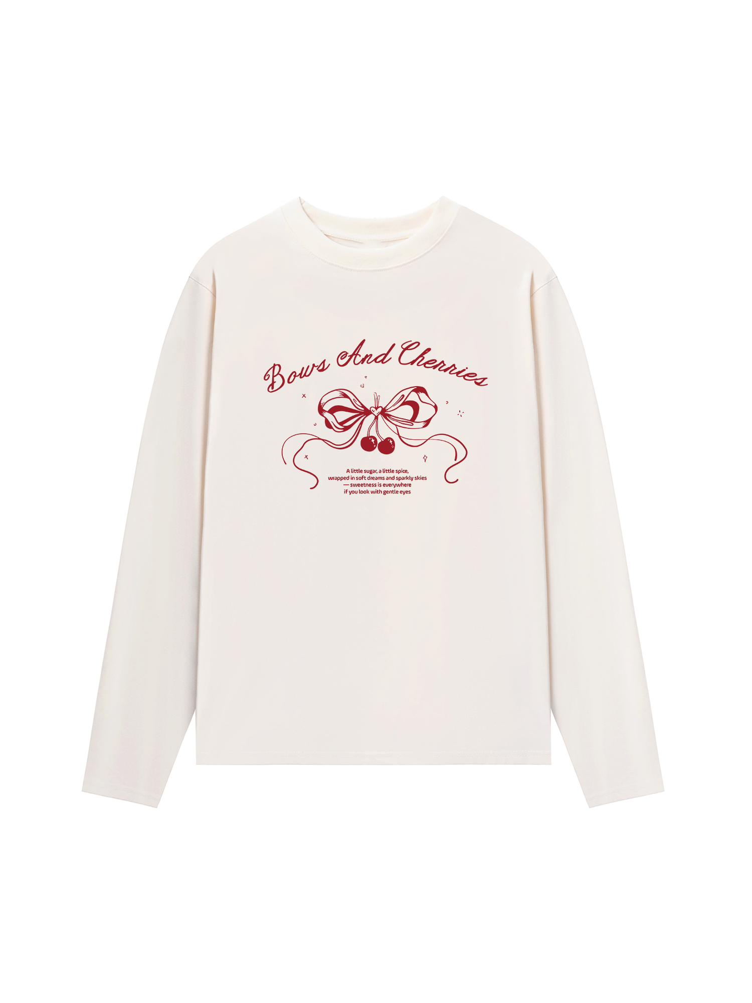 Áo Thun Dài Tay Bows And Cherries