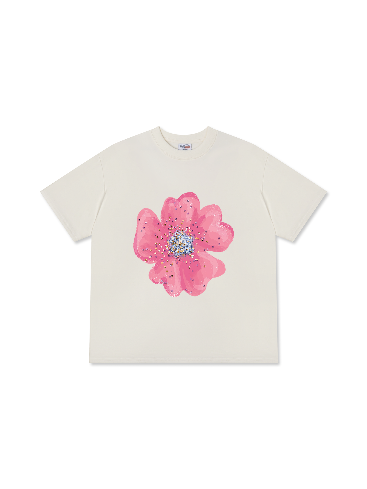 Áo Thun Relaxed Fit Tropical Blink Flower