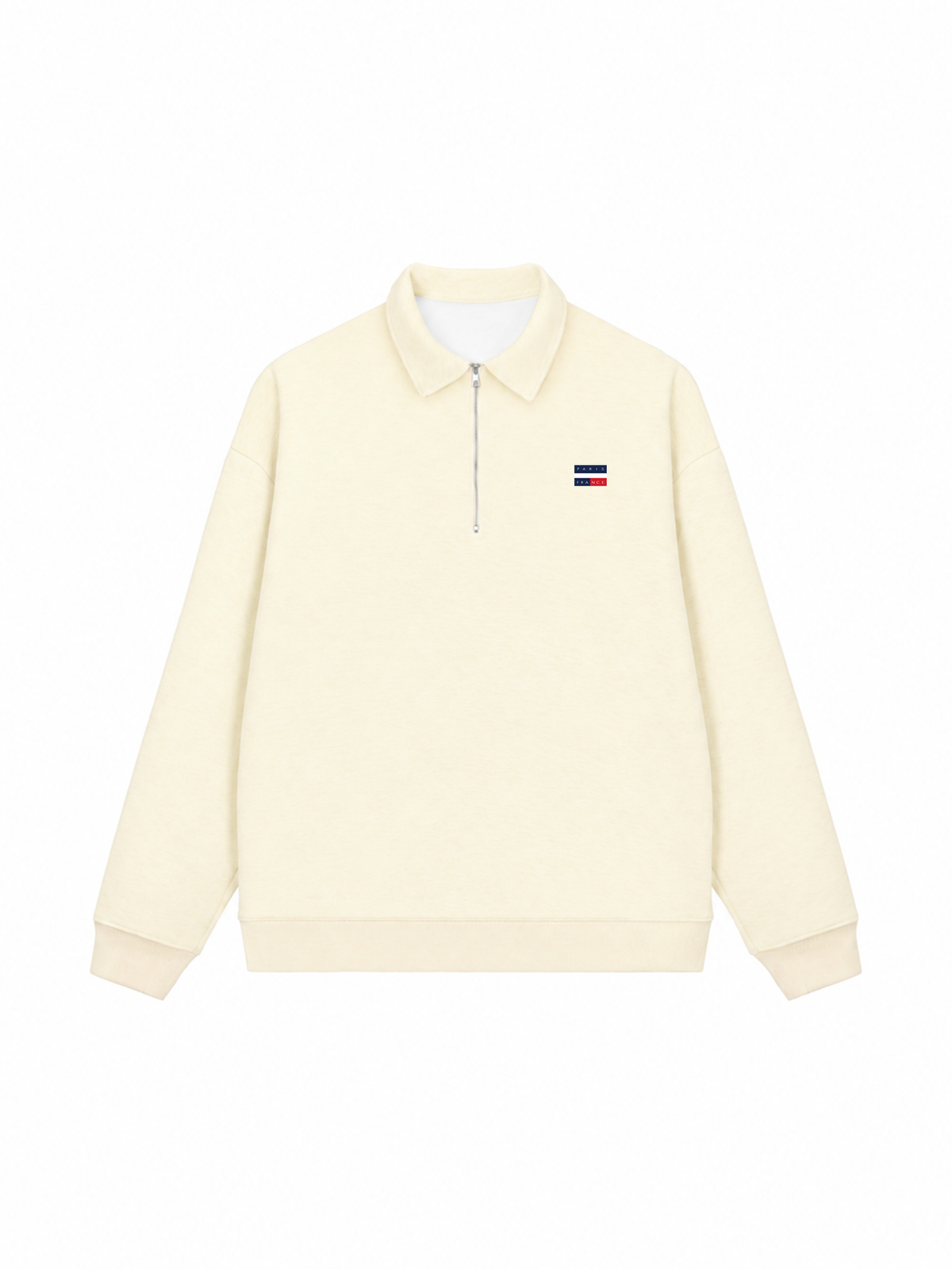 Áo Sweater Polo Nỉ Hai Da Paris France Flag