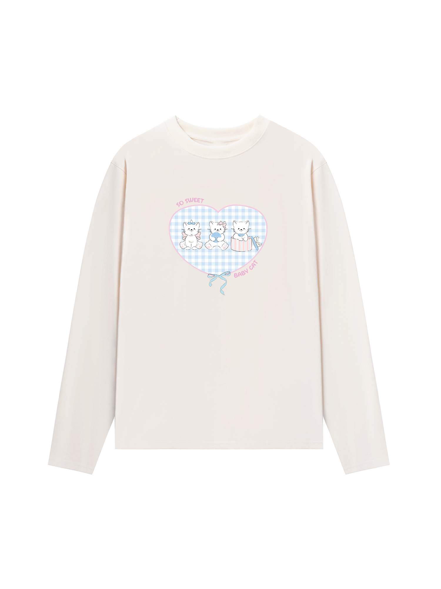 Áo Thun Dài Tay So Sweet Baby Cat