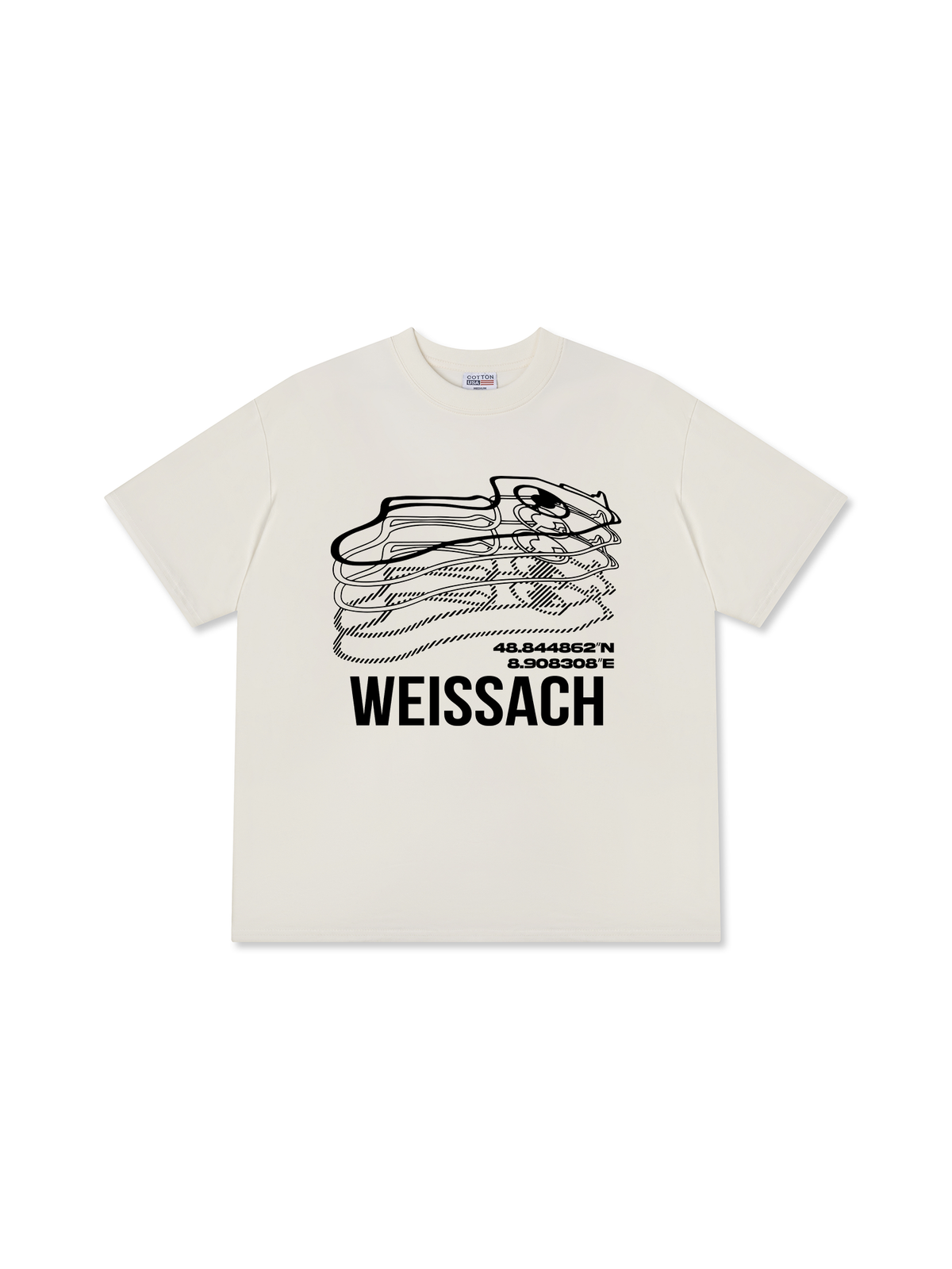 Áo Thun Relaxed Fit Weissach Map