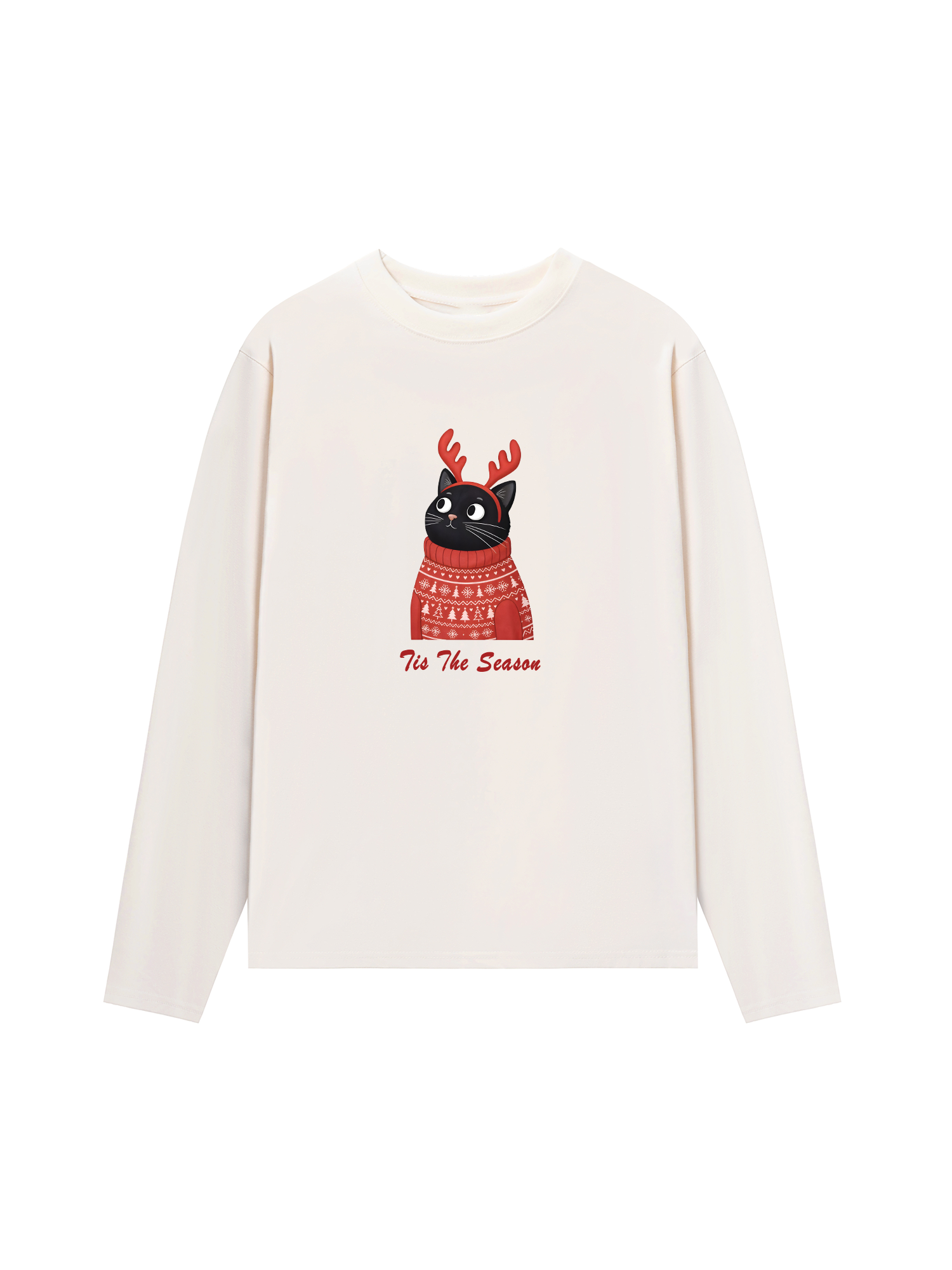 Áo Thun Dài Tay Tis The Season Cat