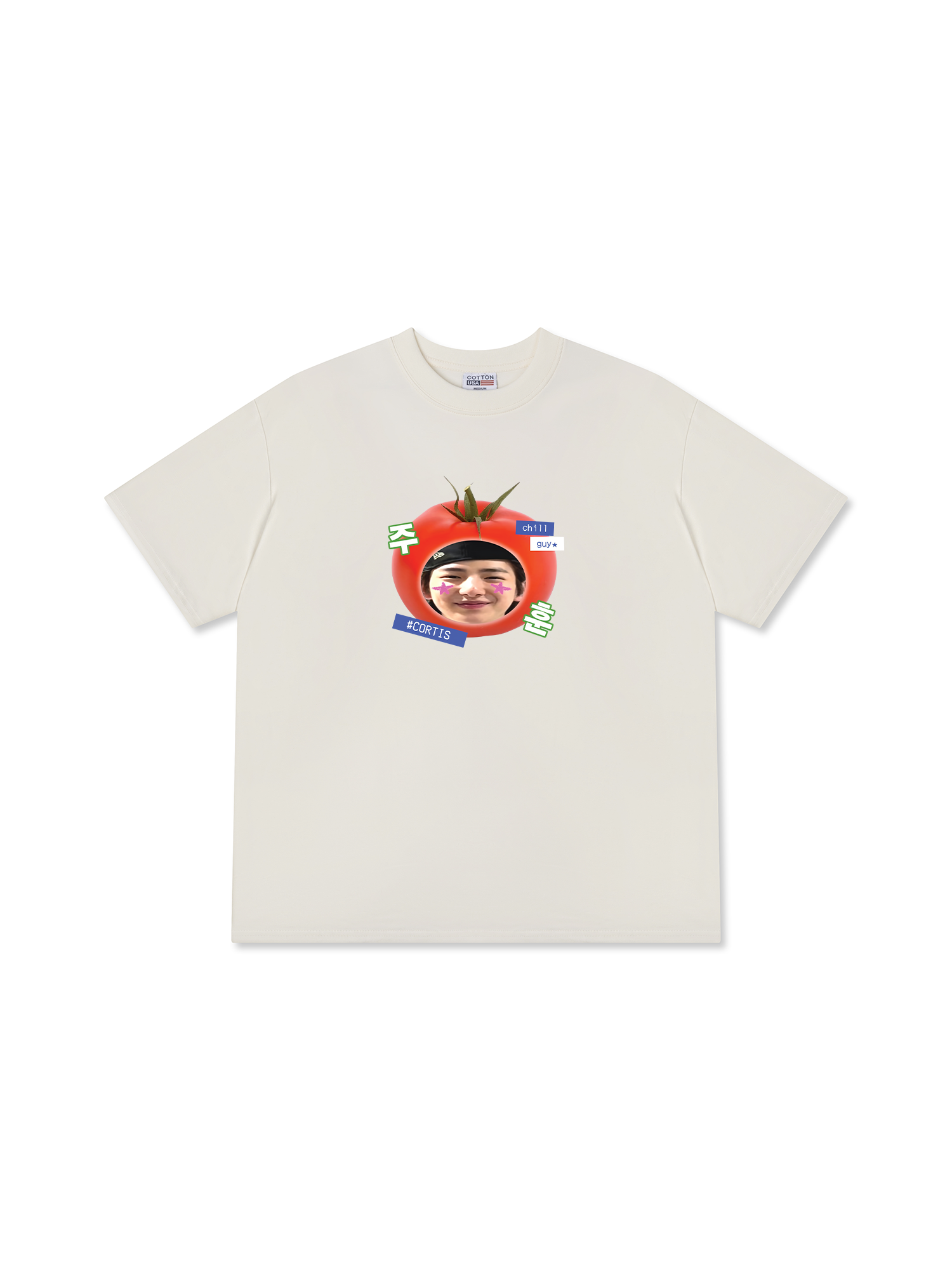 Áo Thun Relaxed Fit Idols Cortis Juhoon Tomato