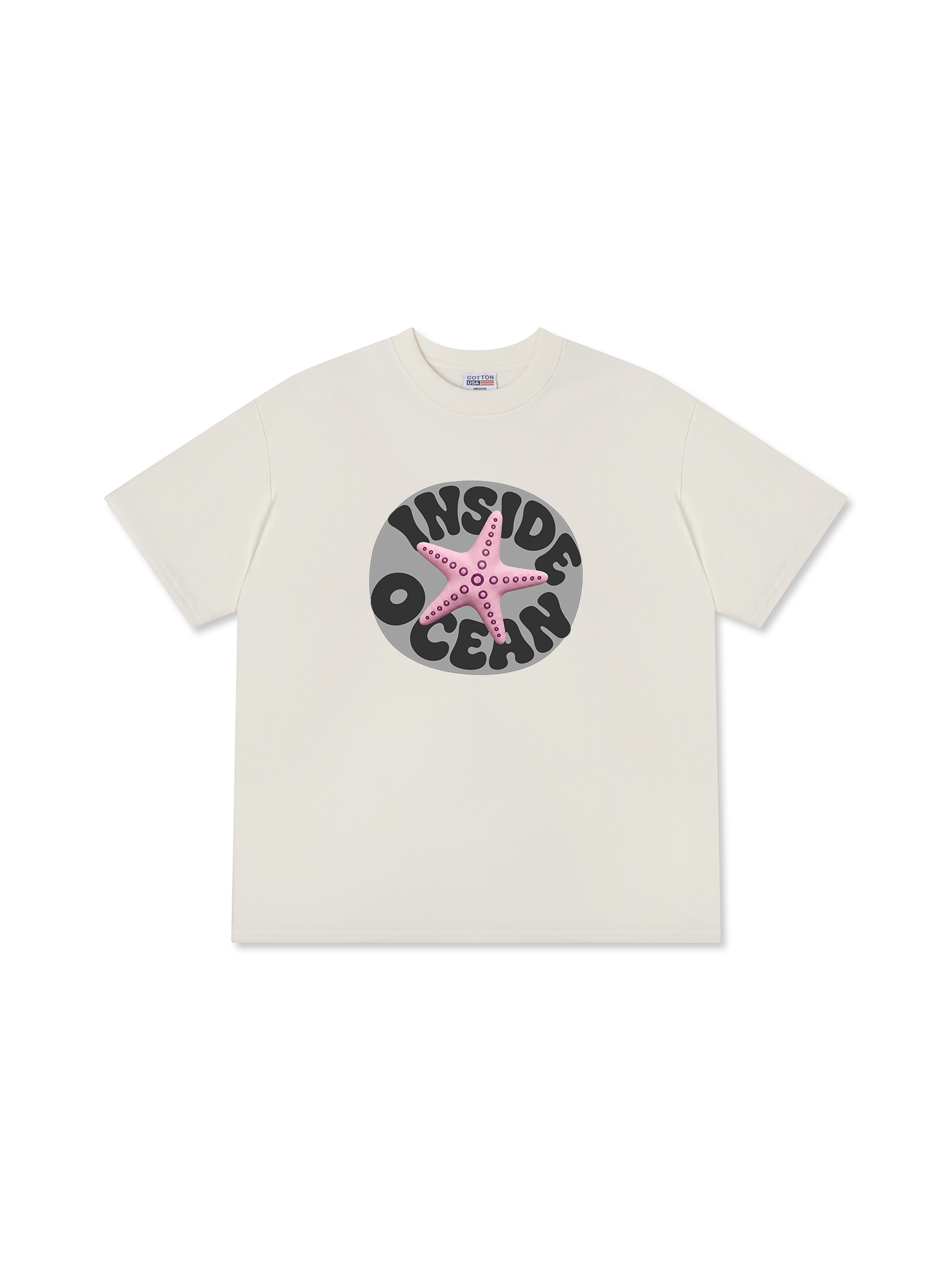Áo Thun Relaxed Fit Inside Ocean Pink StarFish