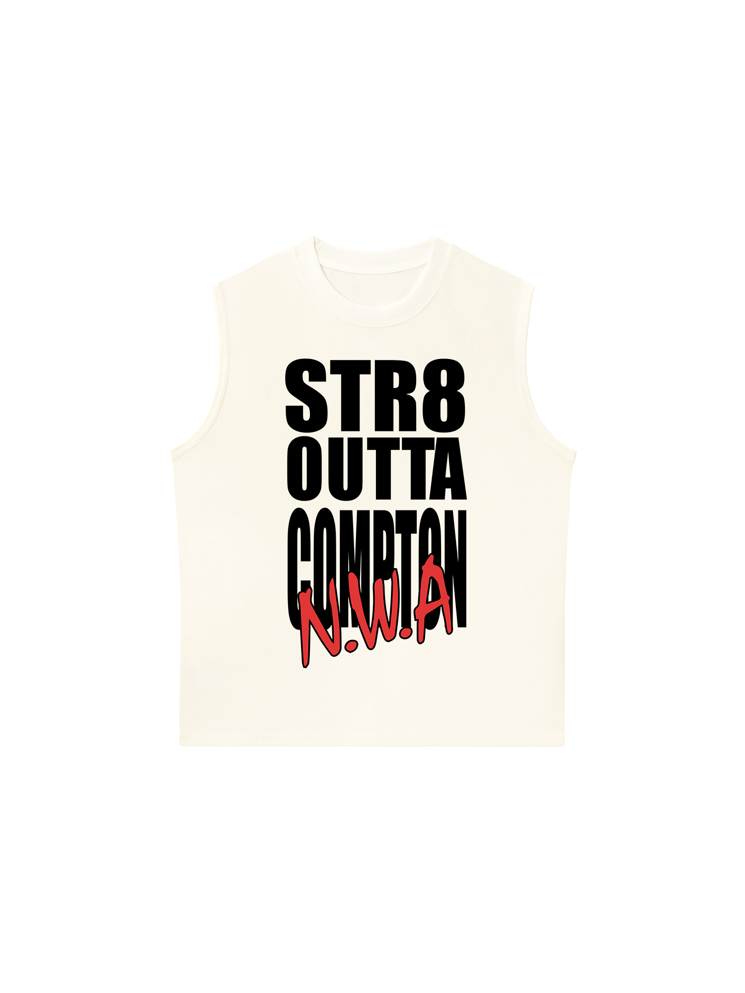 Áo Ba Lỗ Relaxed Fit Rapper NWA Straight Outta Compton Typo