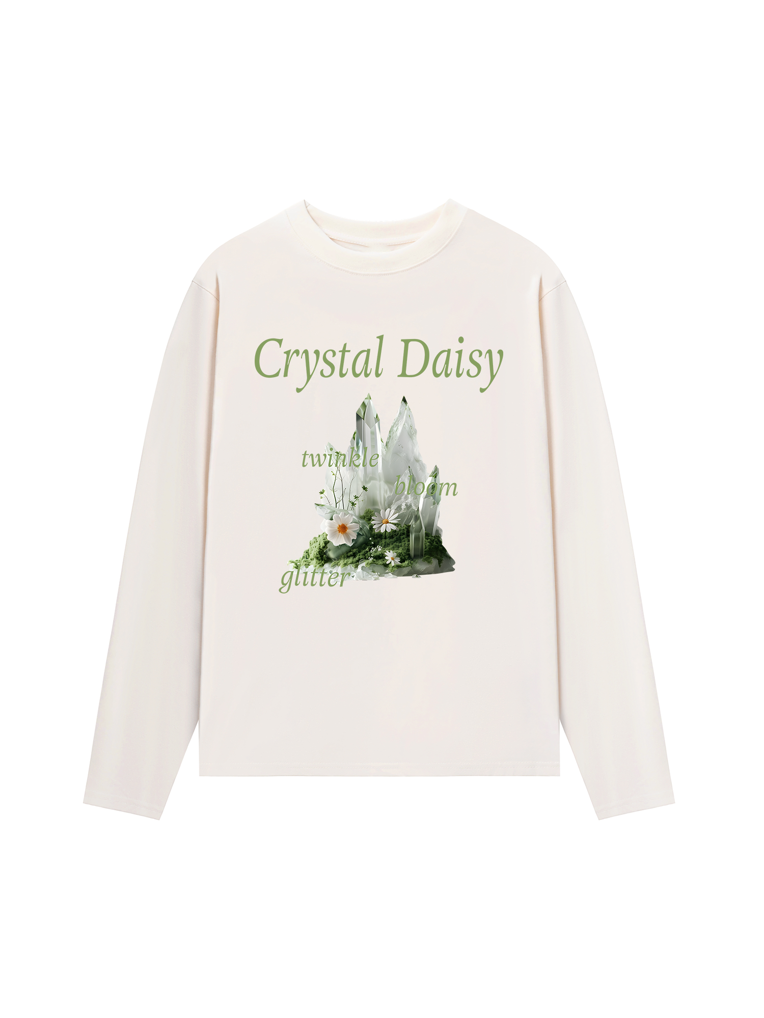 Áo Thun Dài Tay Floral Crytsal Daisy