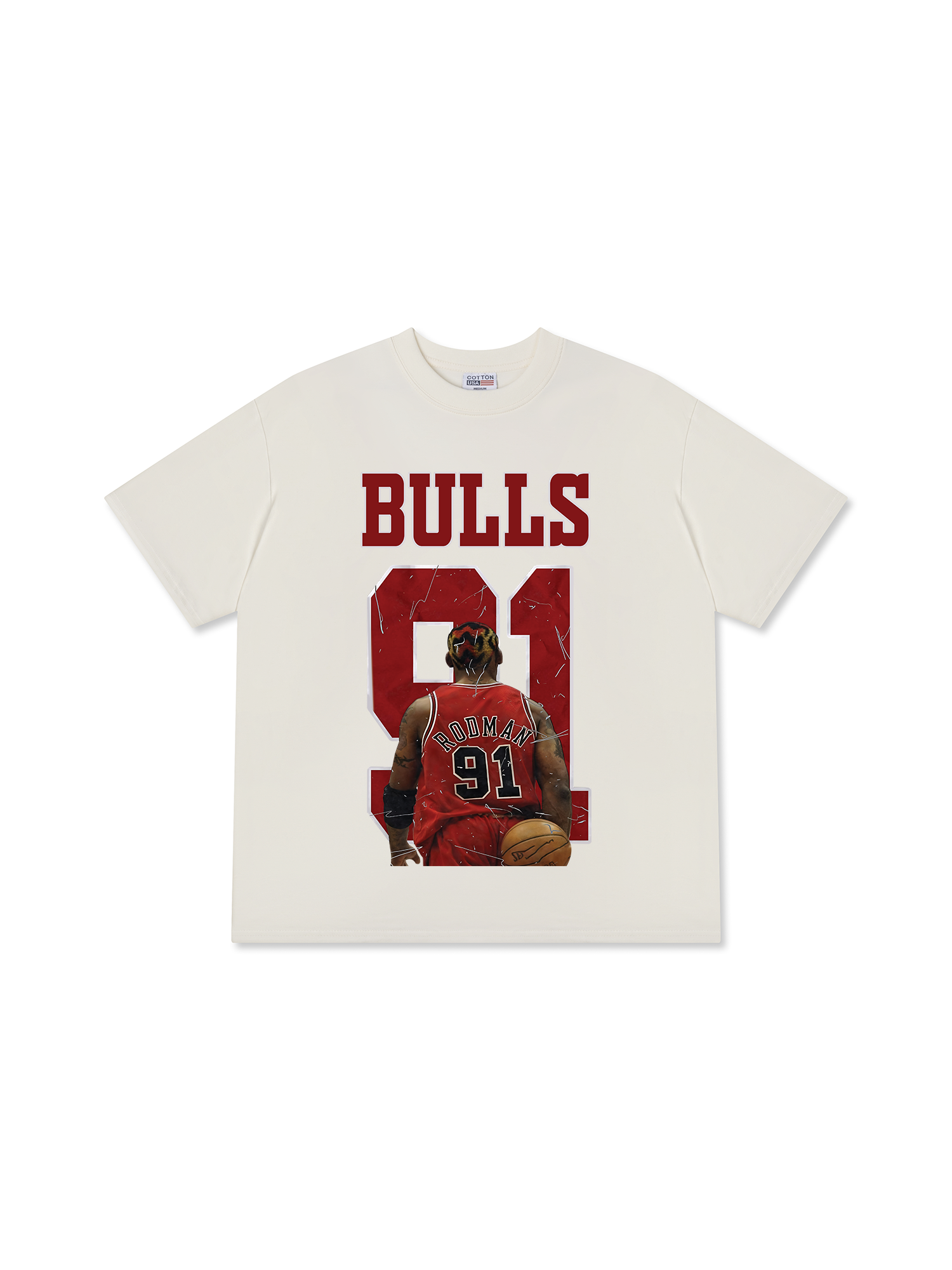 Áo Thun Relaxed Fit Basketball BullRodman