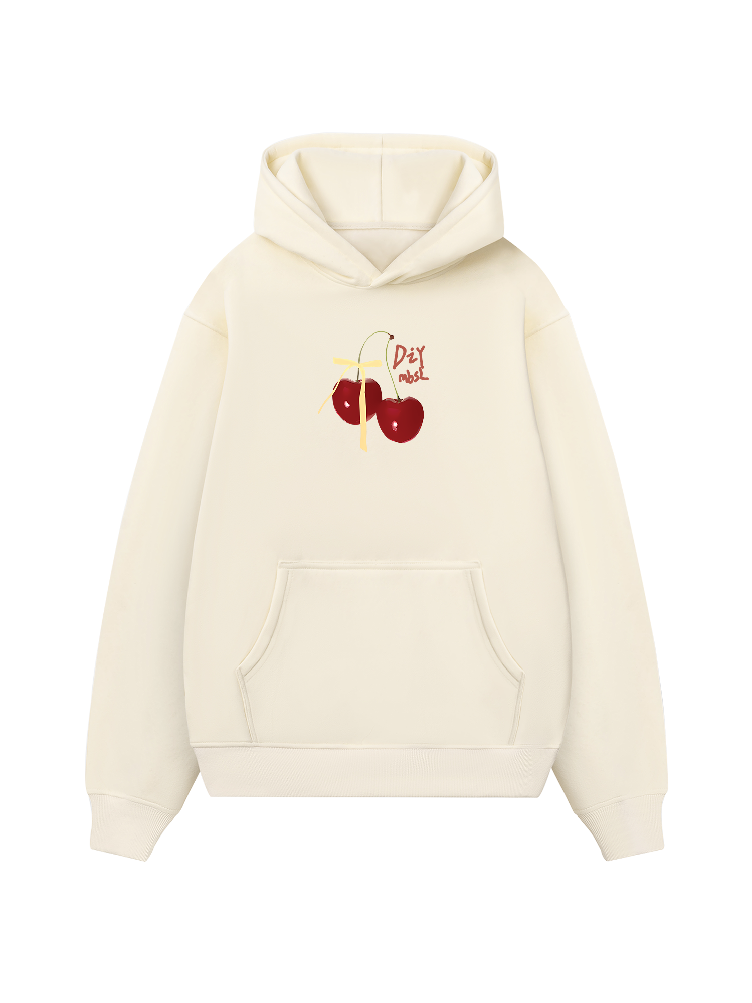 Cherry Yellow Bow Hoodie