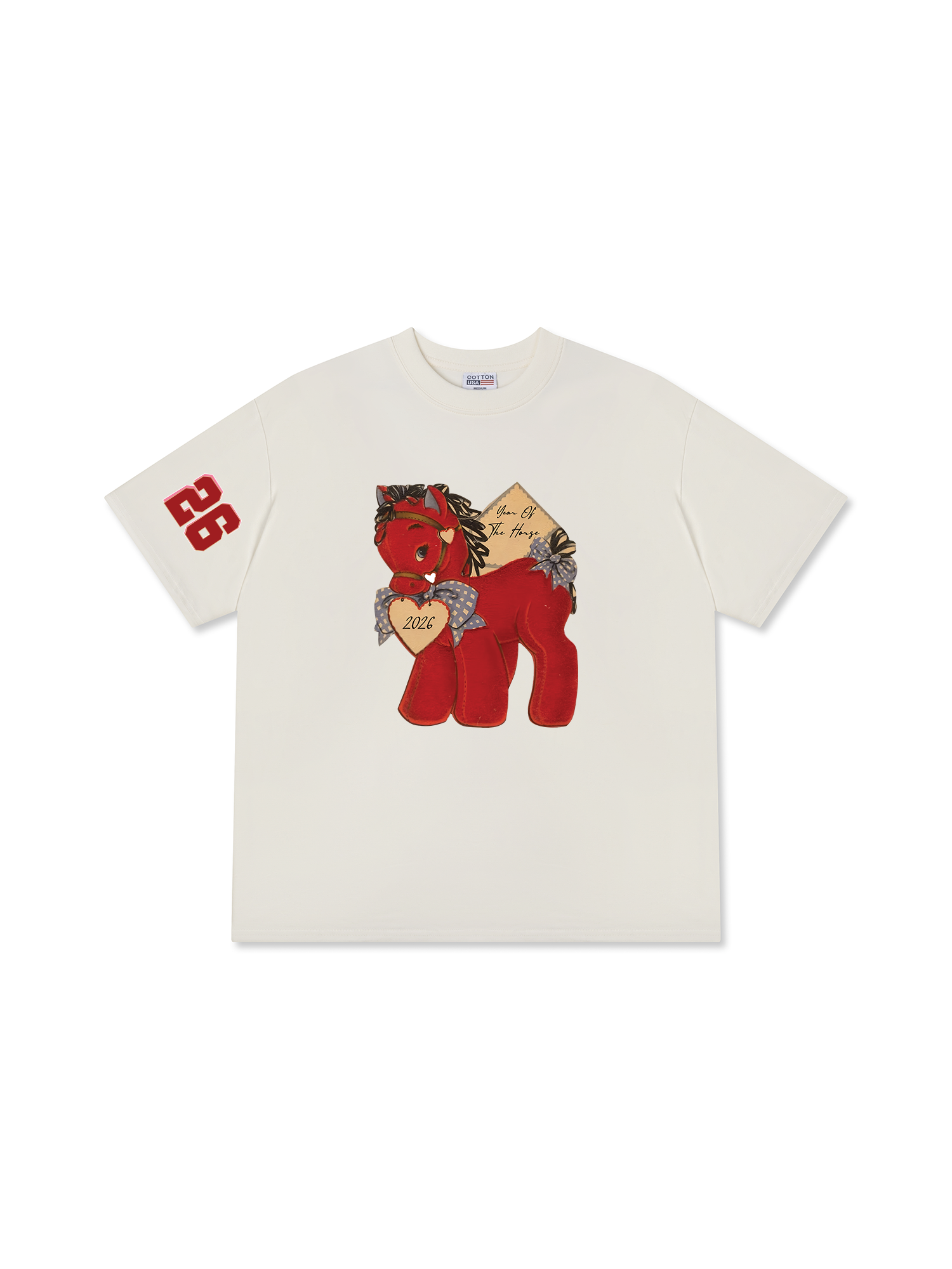 Áo Thun Relaxed Fit Red Horse 2026