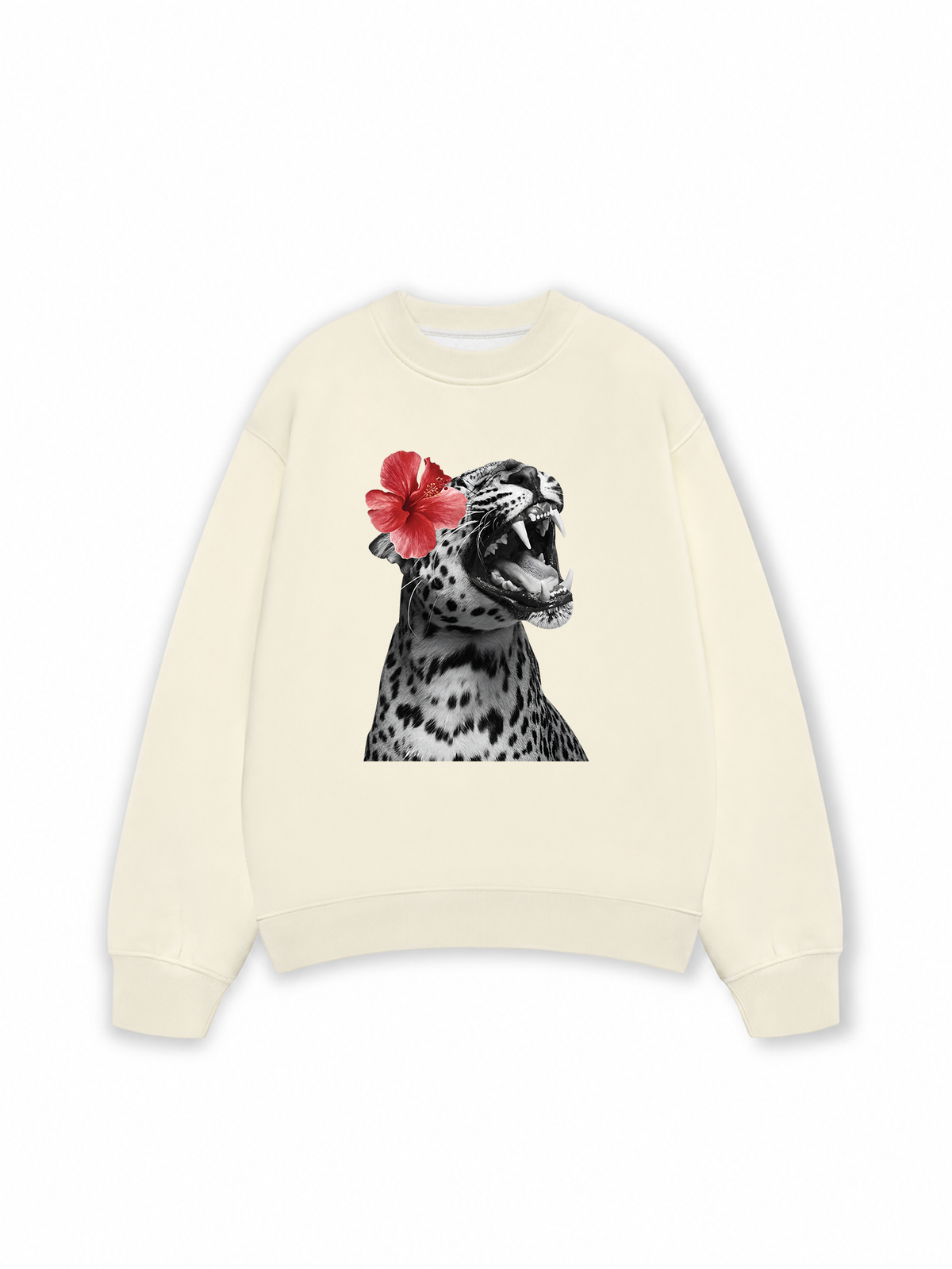 Áo Sweater Nỉ Hai Da Urban Leopard Roar Flower