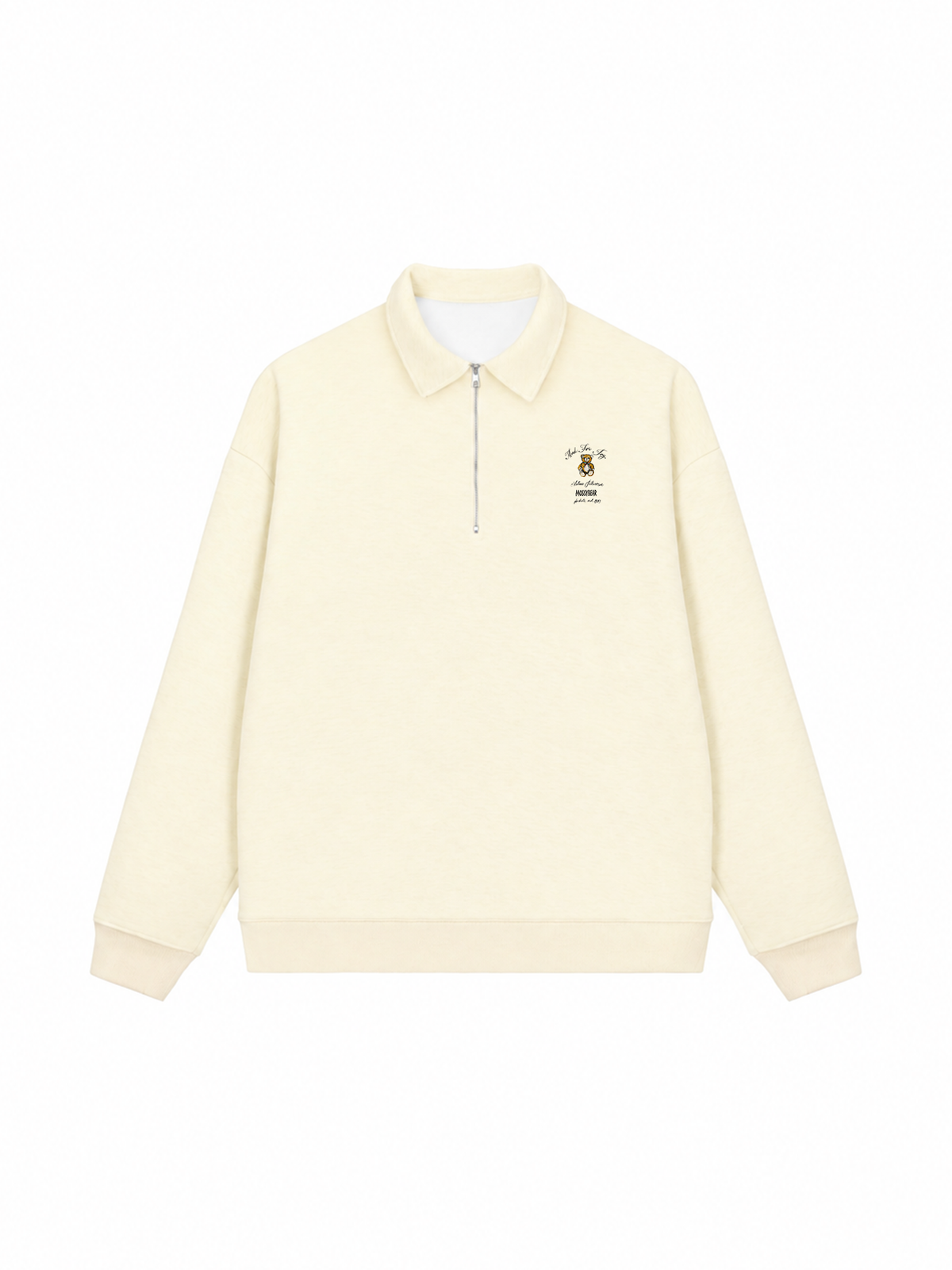 Áo Sweater Polo Nỉ Hai Da Mossy Bear Made For Joy