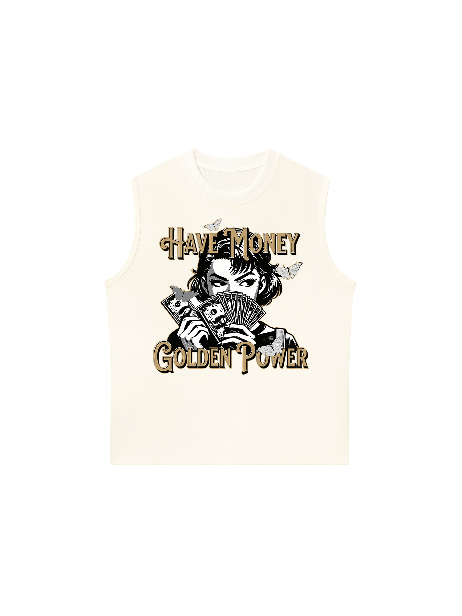 Áo Ba Lỗ Relaxed Fit Money Golden Power