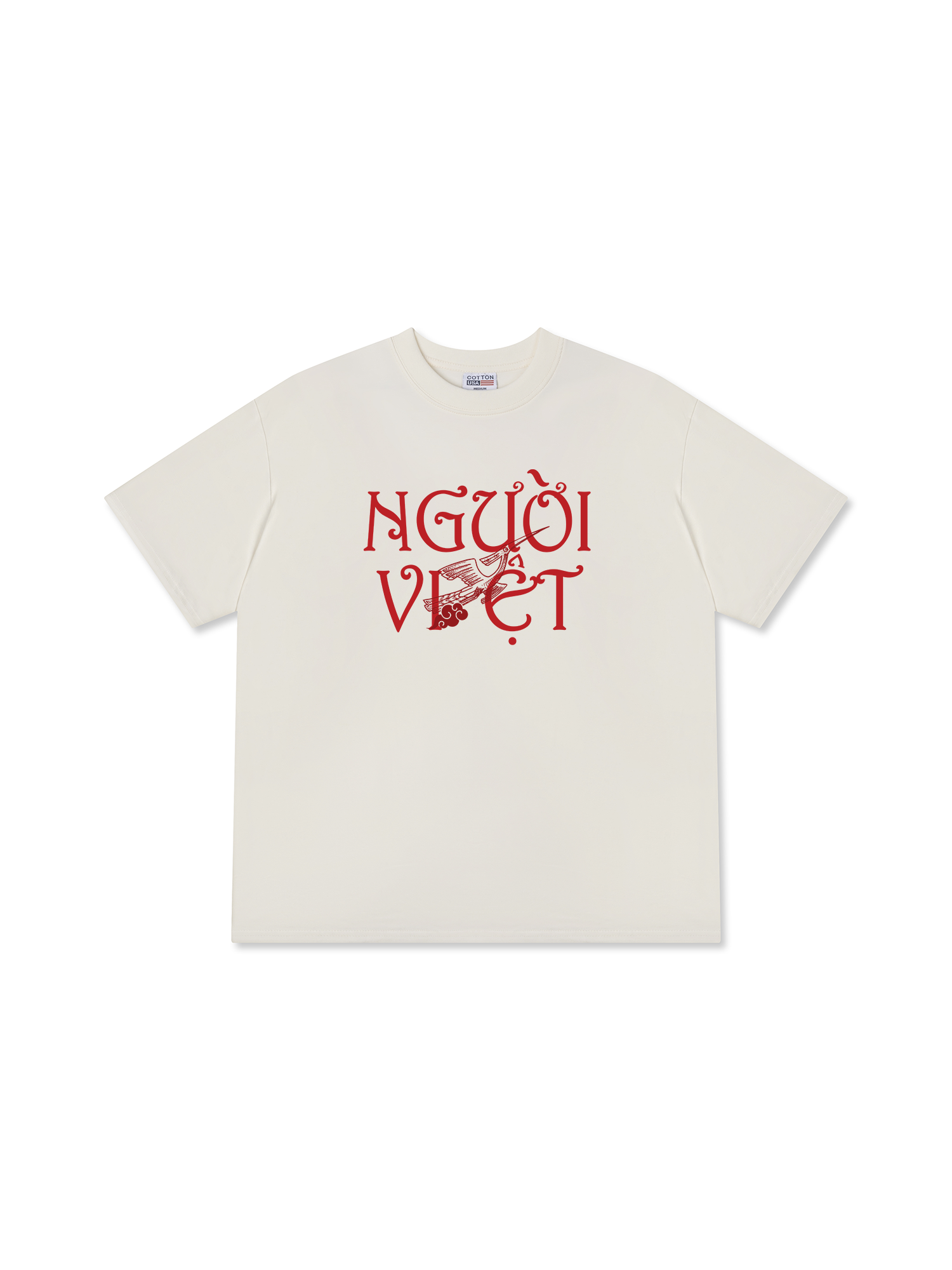 Áo Thun Relaxed Fit Việt Nam Người Việt - Máu Đỏ Da Vàng