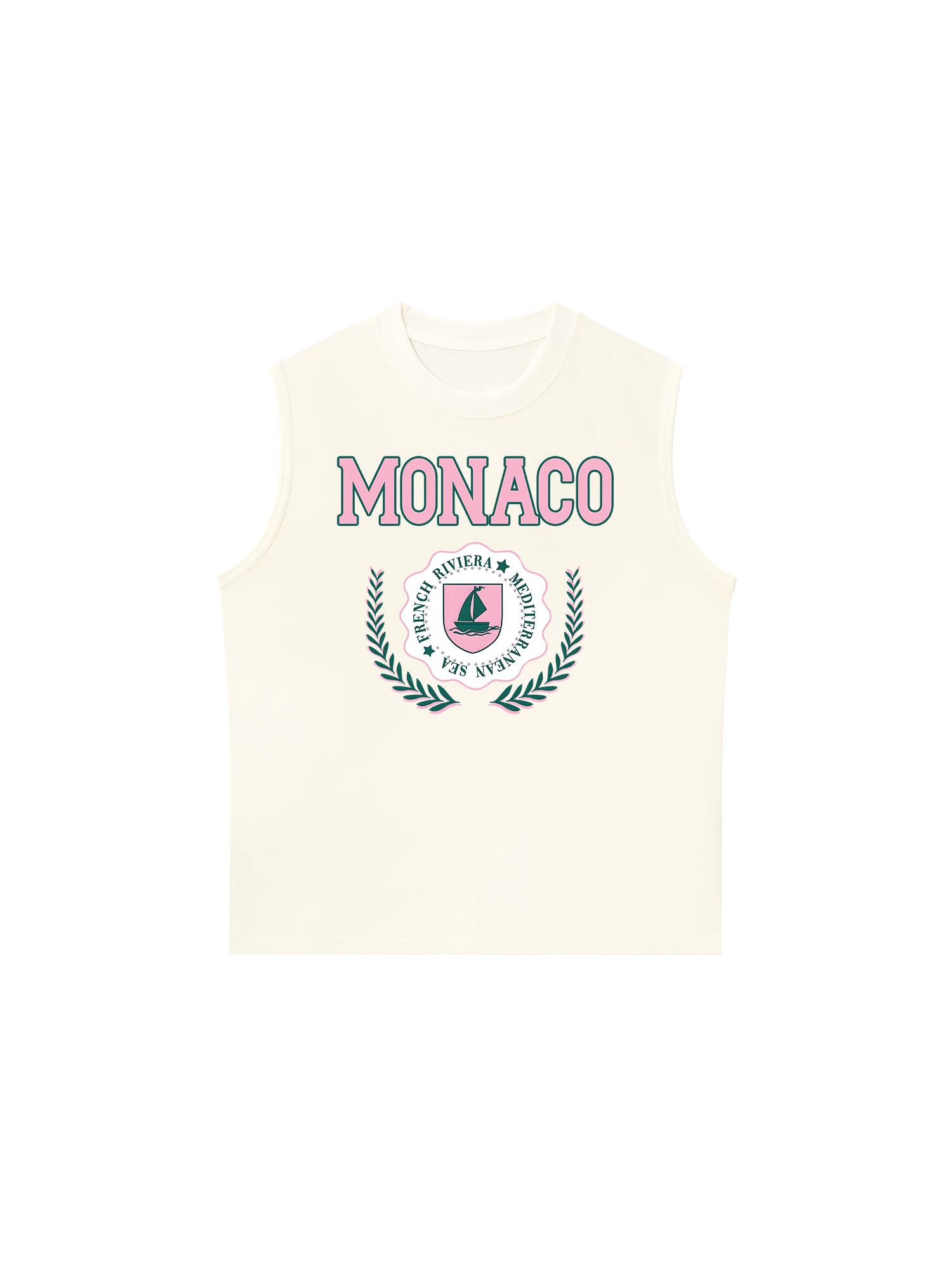 Áo Ba Lỗ Relaxed Fit City Pink Monaco