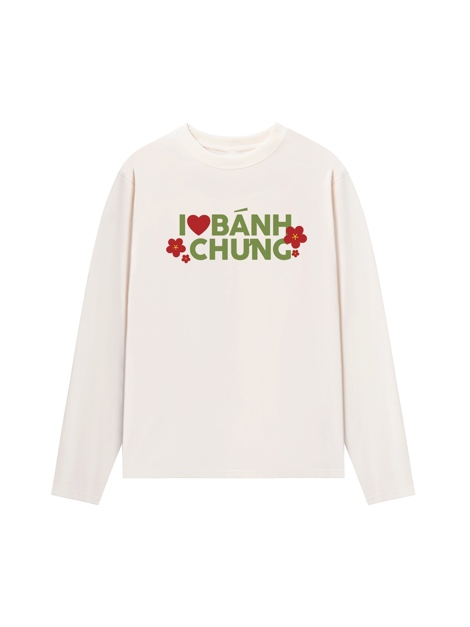 Áo Thun Dài Tay I Love Bánh Chưng