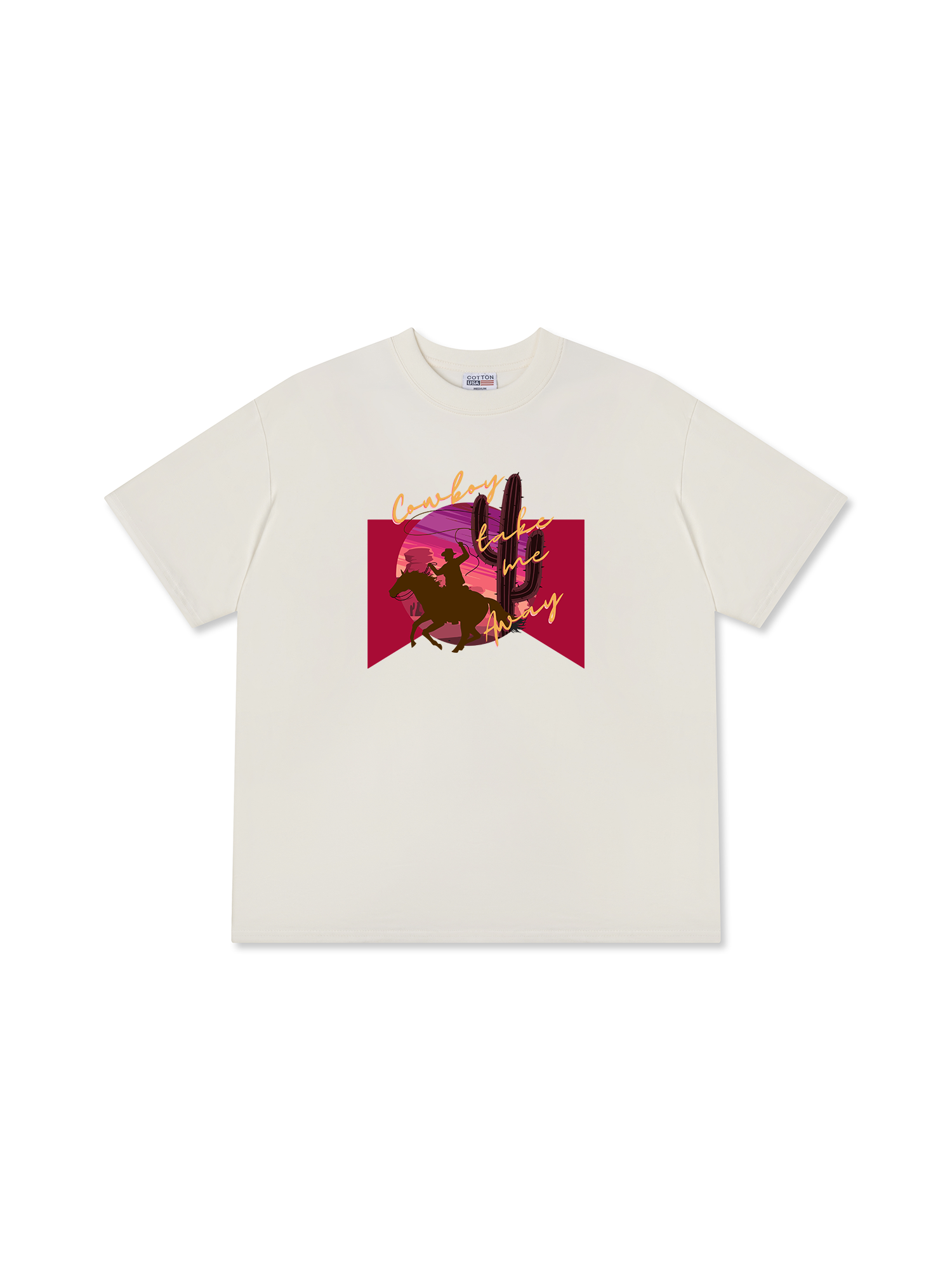 Áo Thun Relaxed Fit Marlboro Cowboy Take Me Away