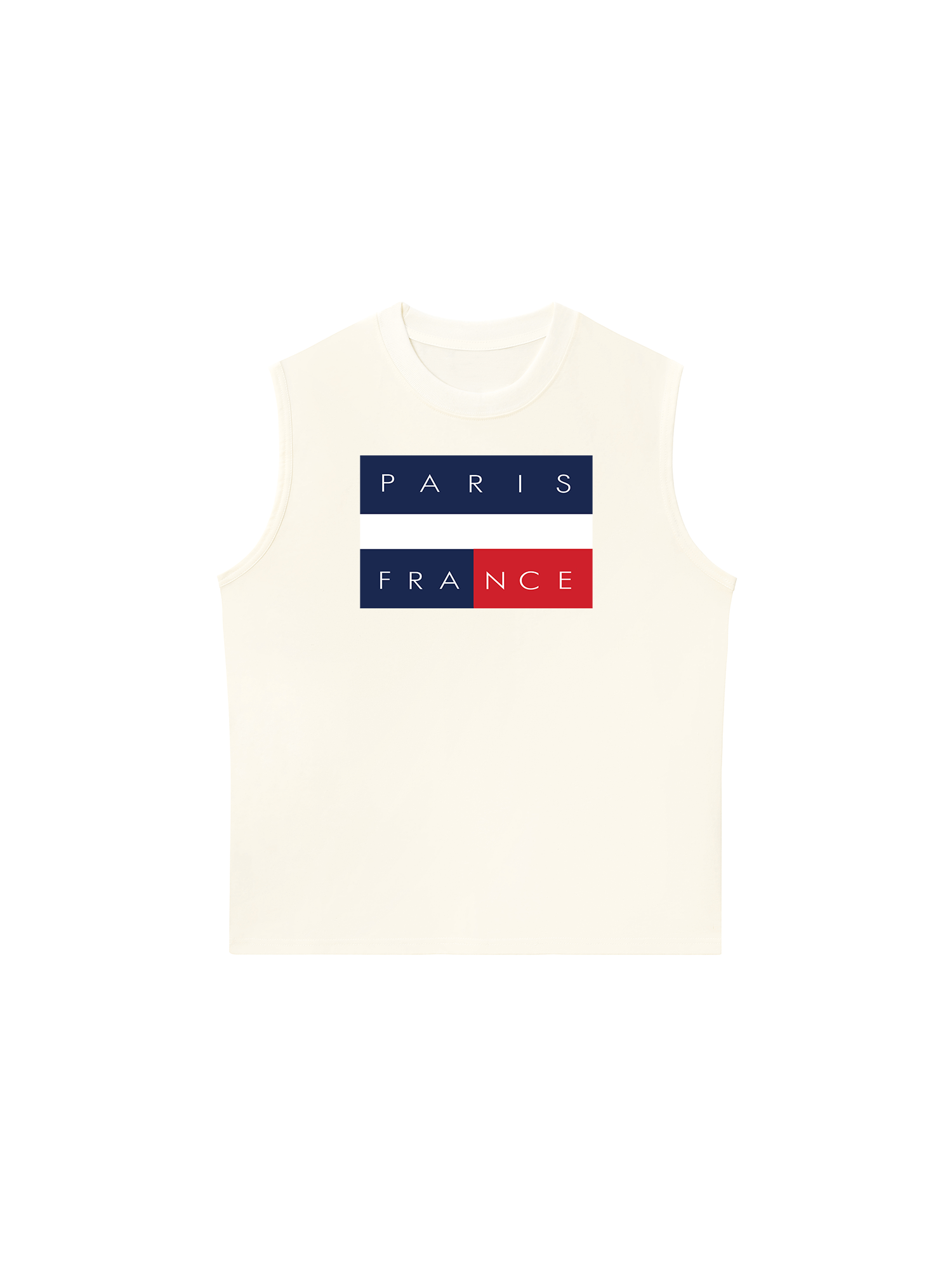 Áo Ba Lỗ Relaxed Fit Paris France Flag