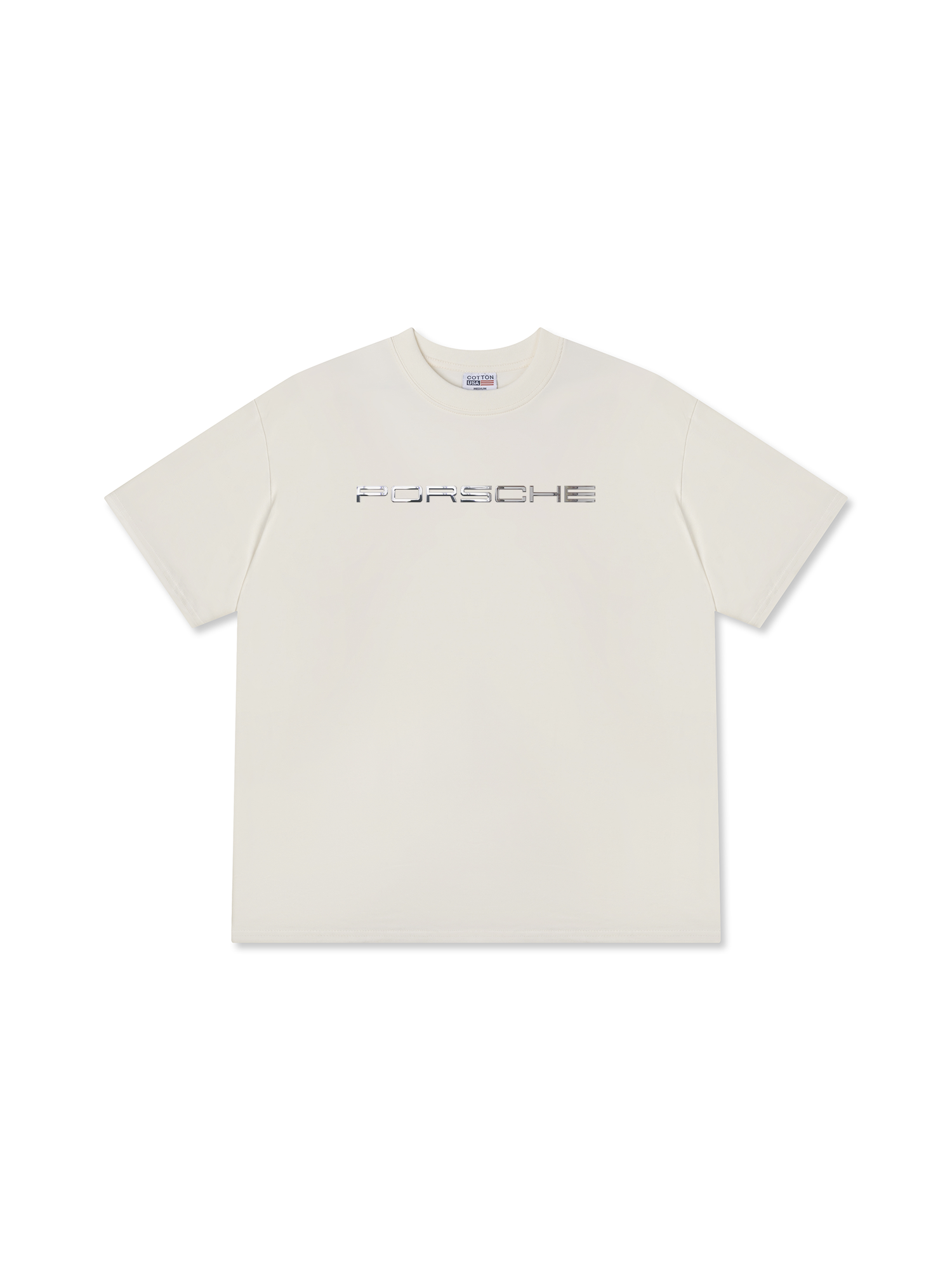 Áo Thun Relaxed Fit Porsche Chrome Typo