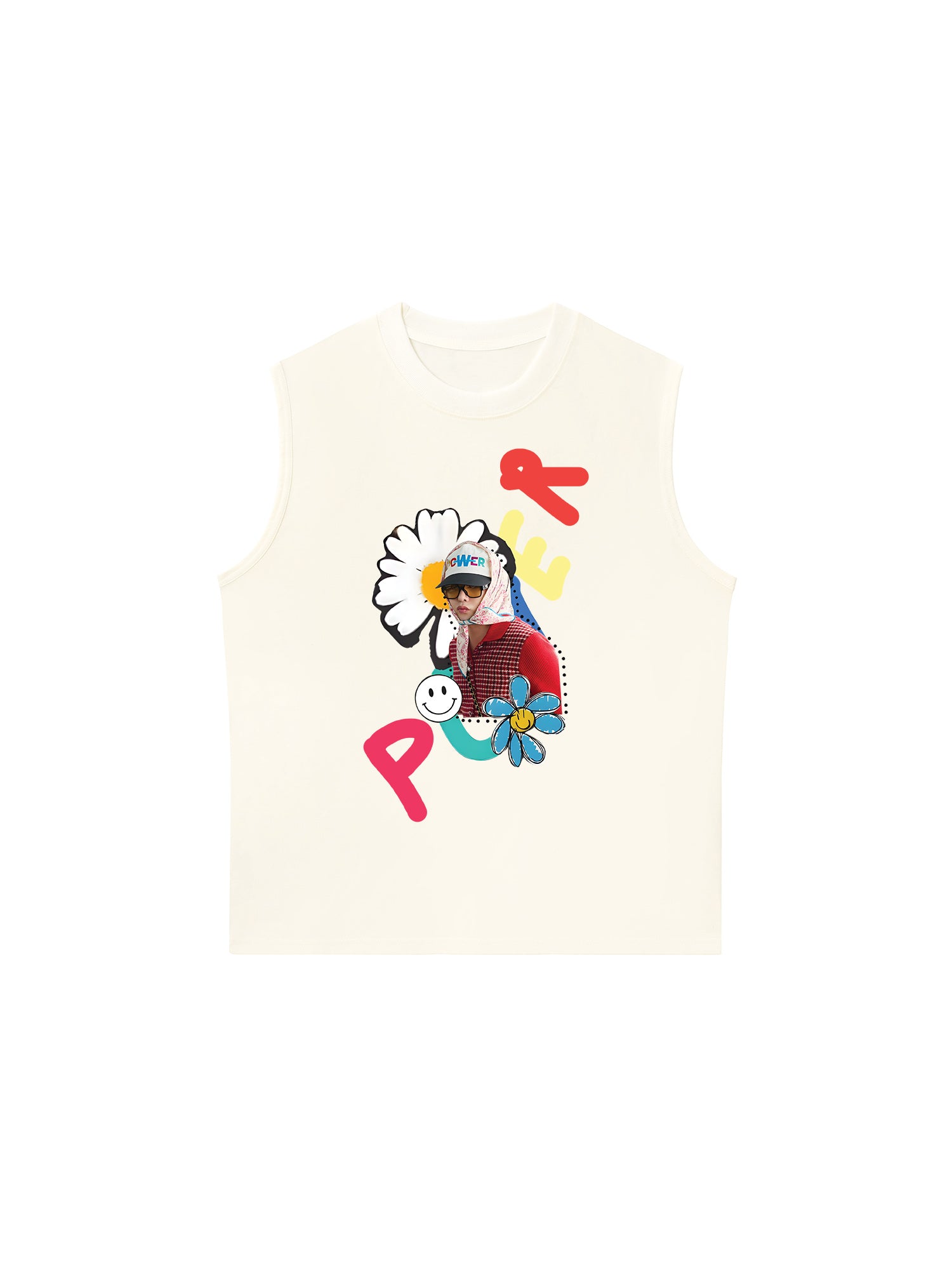 Áo Ba Lỗ Relaxed Fit Floral Power Daisy Flower X GD