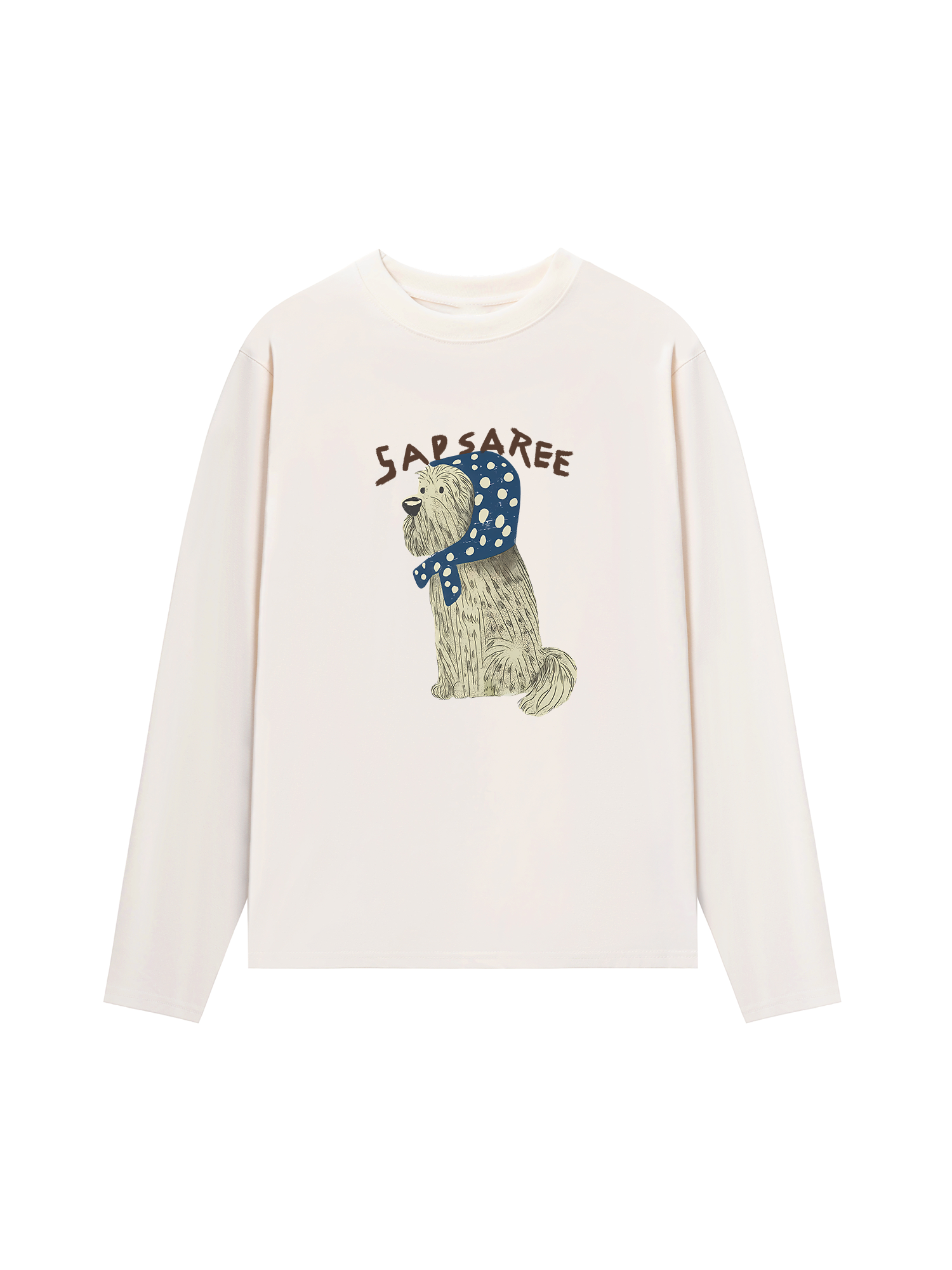 Áo Thun Dài Tay Cute Puppy Blue